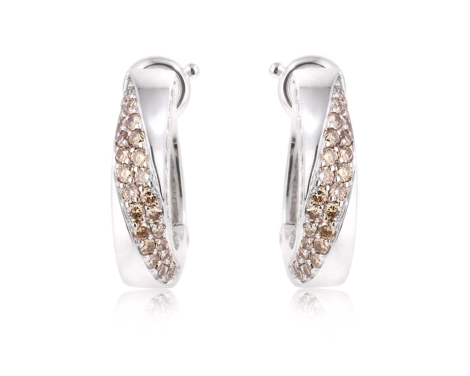 Оригинальные золотые серьги с бриллиантами 1.62ct Mauboussin 030825/6