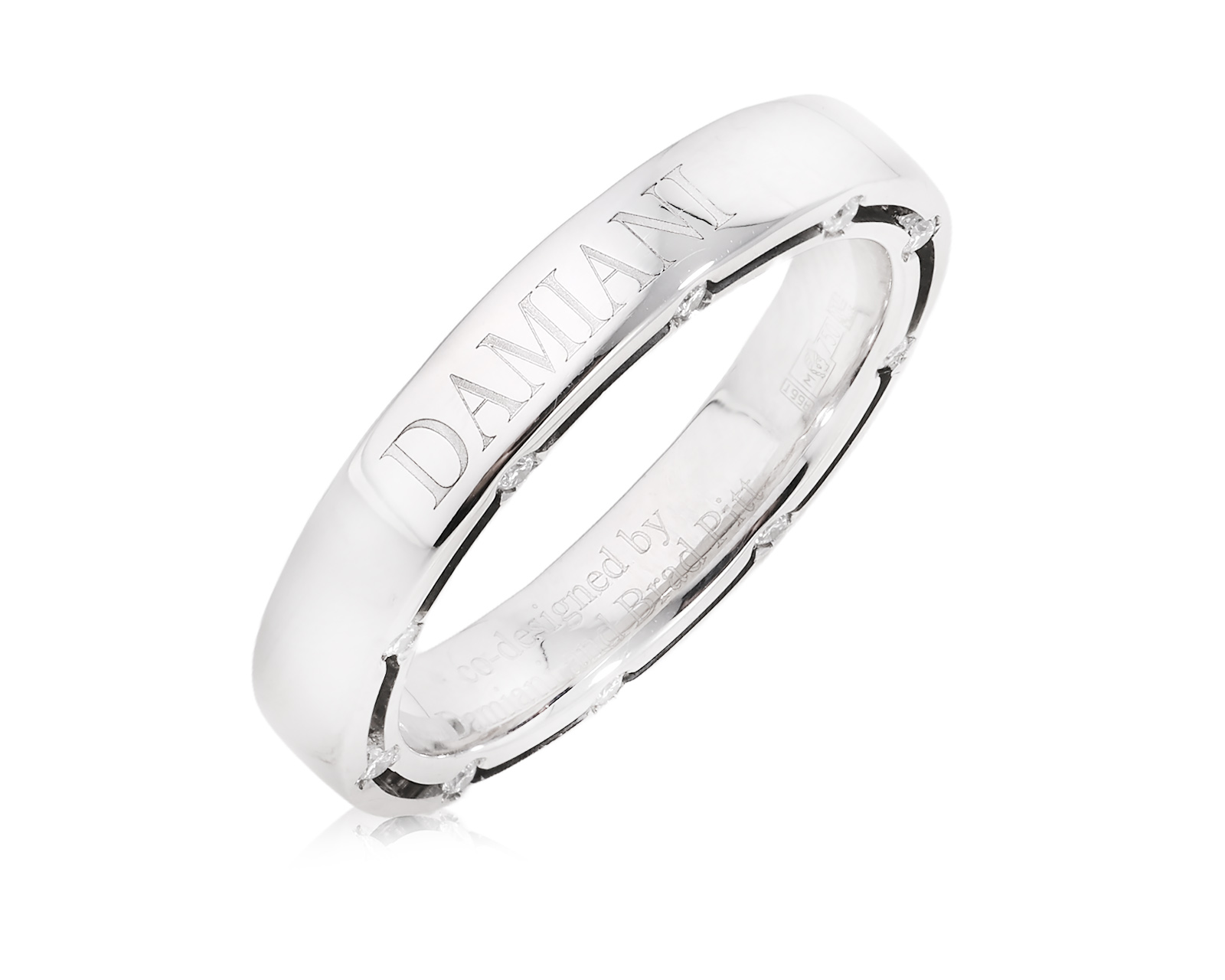 Оригинальное золотое кольцо с бриллиантами 0.17ct Damiani D.Side 160425/5