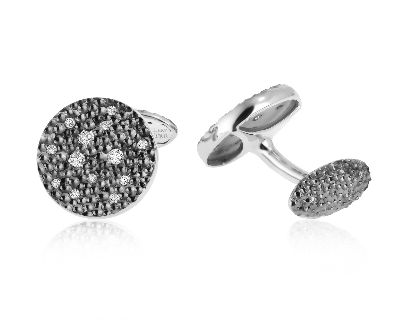 Оригинальные золотые запонки с бриллиантами 0.51ct Jewellery Theatre 110621/2