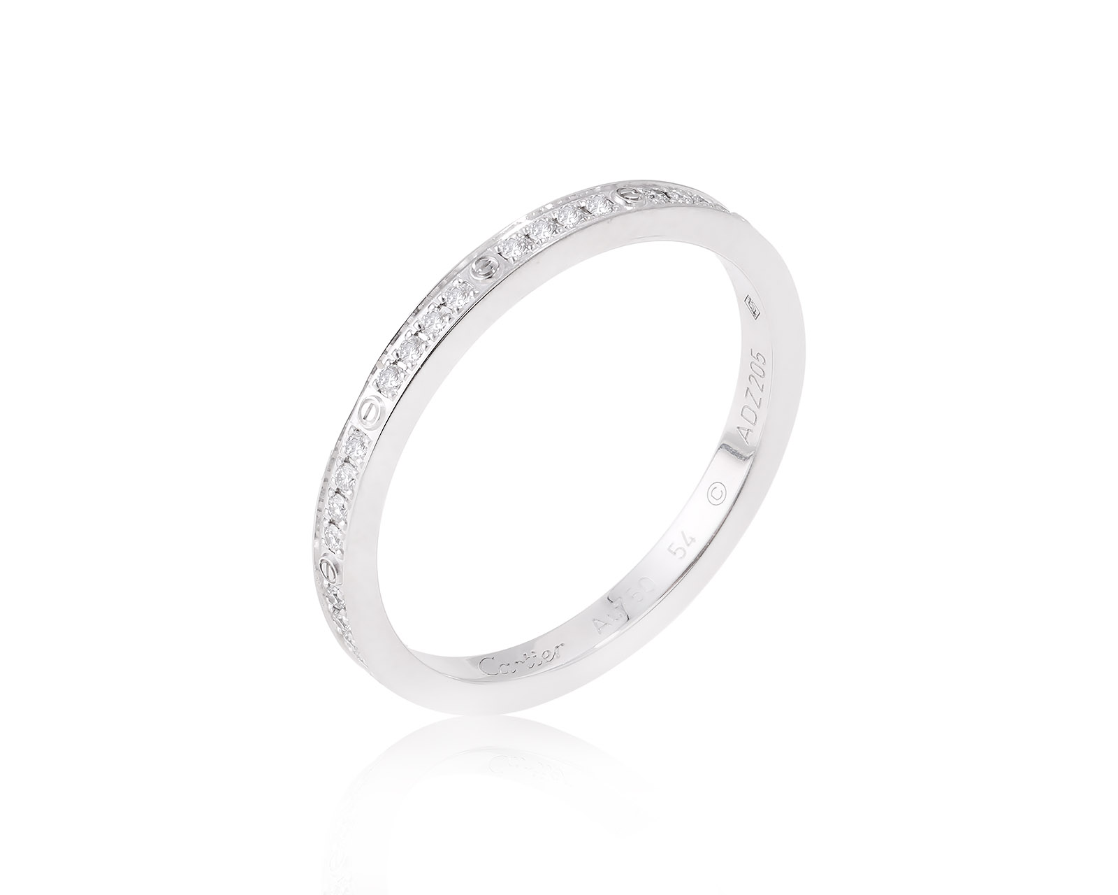 Оригинальное золотое кольцо с бриллиантами 0.12ct Cartier Love 200524/2