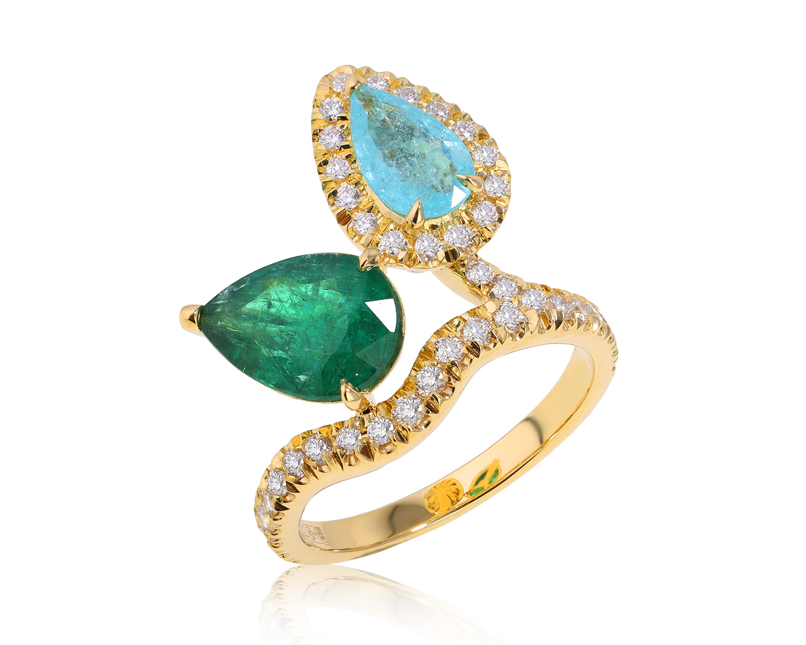 Золотое кольцо с изумрудом Замбия 1.90ct Evgeny Matveev 130225/Б97