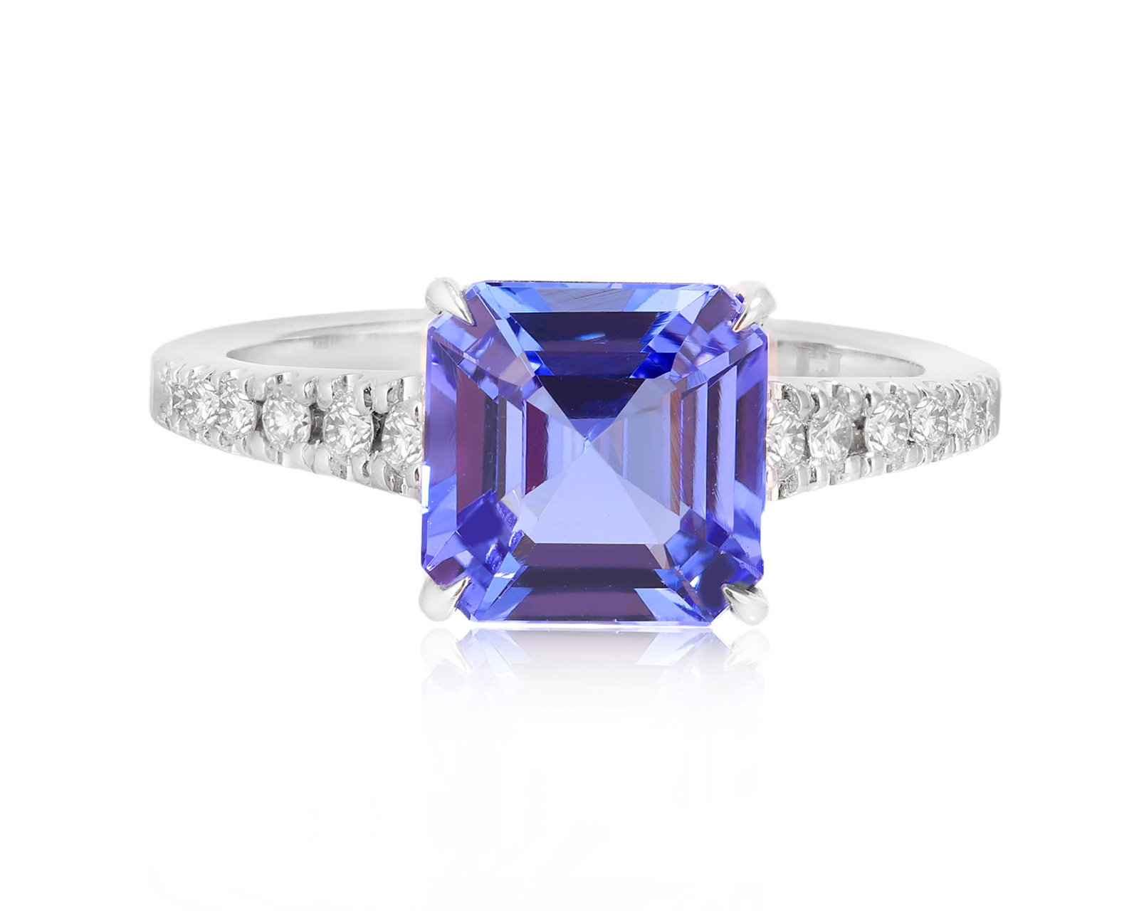 Оригинальное золотое кольцо с танзанитом 2.70ct Lykov`s Jewellery