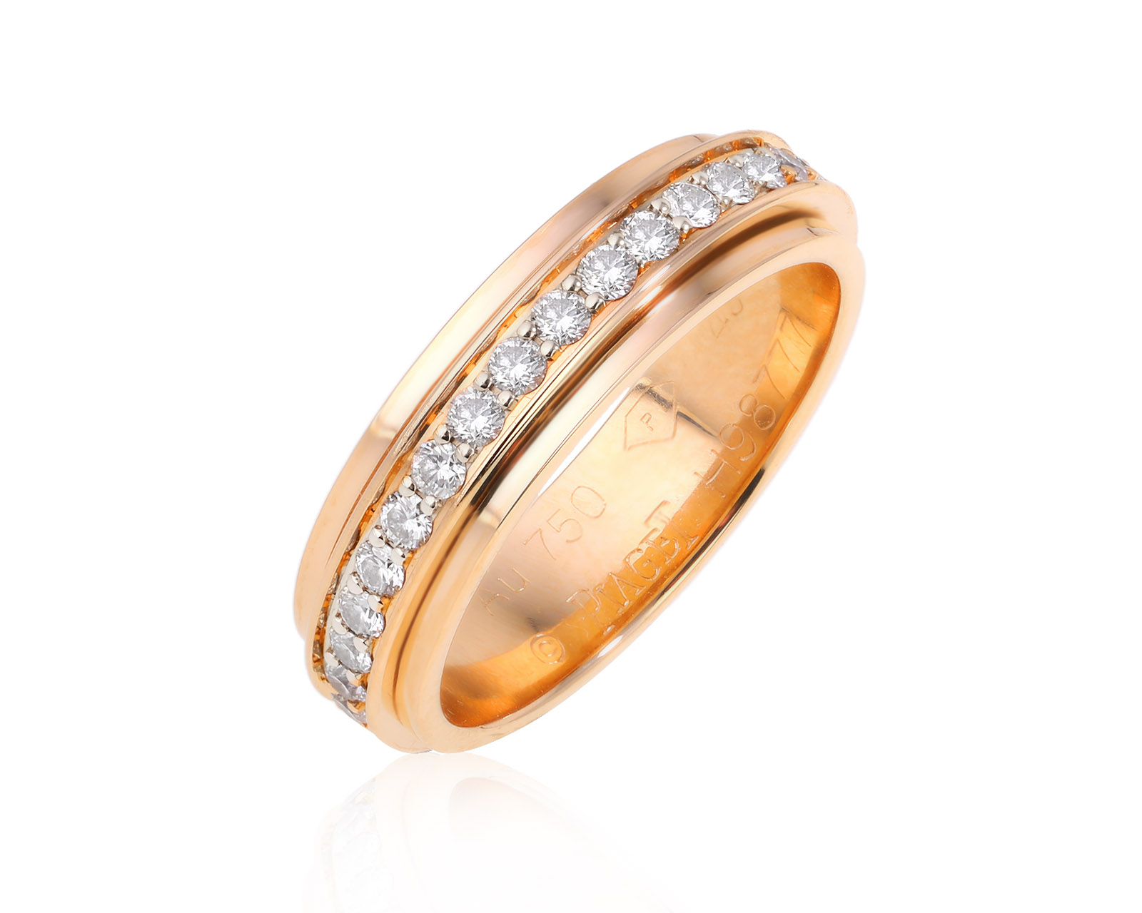 Оригинальное золотое кольцо с бриллиантами 0.52ct Piaget Posession