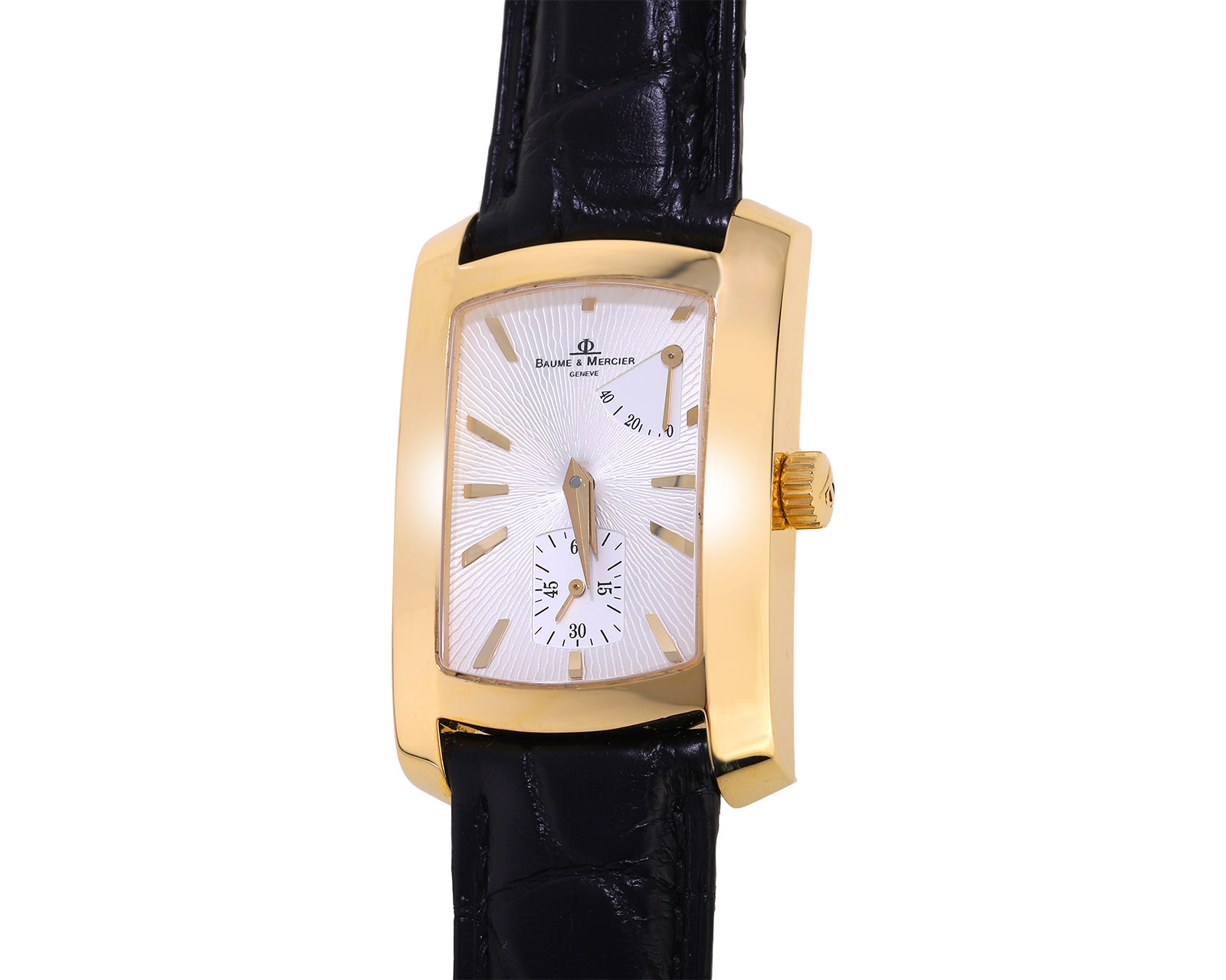 Оригинальные золотые часы Baume & Mercier Hampton Milleis 011124/17