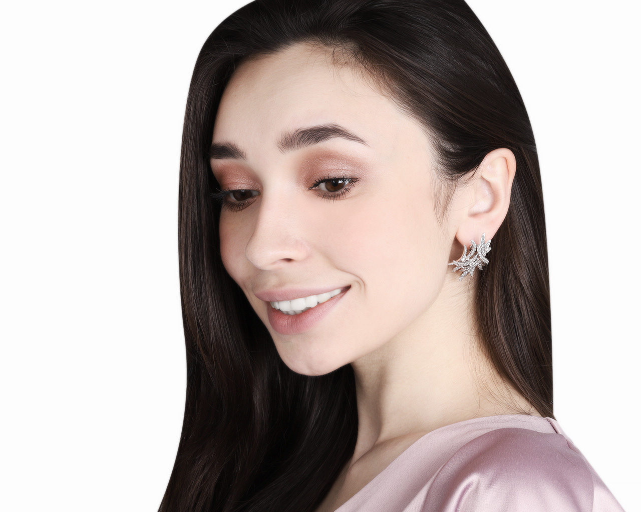 Роскошные золотые серьги с бриллиантами 2.27ct