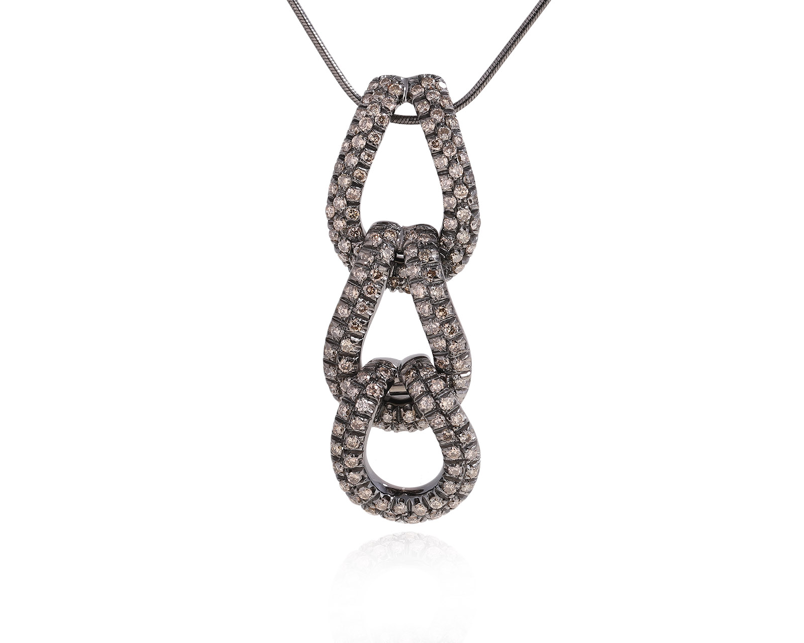 Оригинальное золотое колье с бриллиантами 1.36ct Stefan Hafner 010225/5