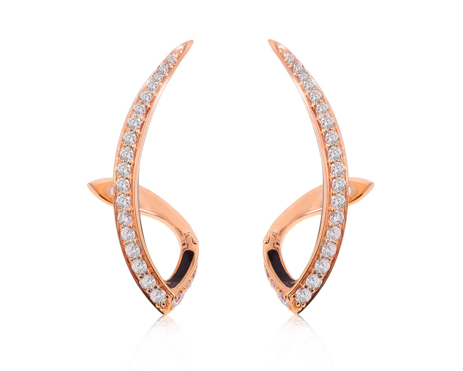 Оригинальные золотые серьги с бриллиантами 0.90ct Roberto Bravo 190725/5