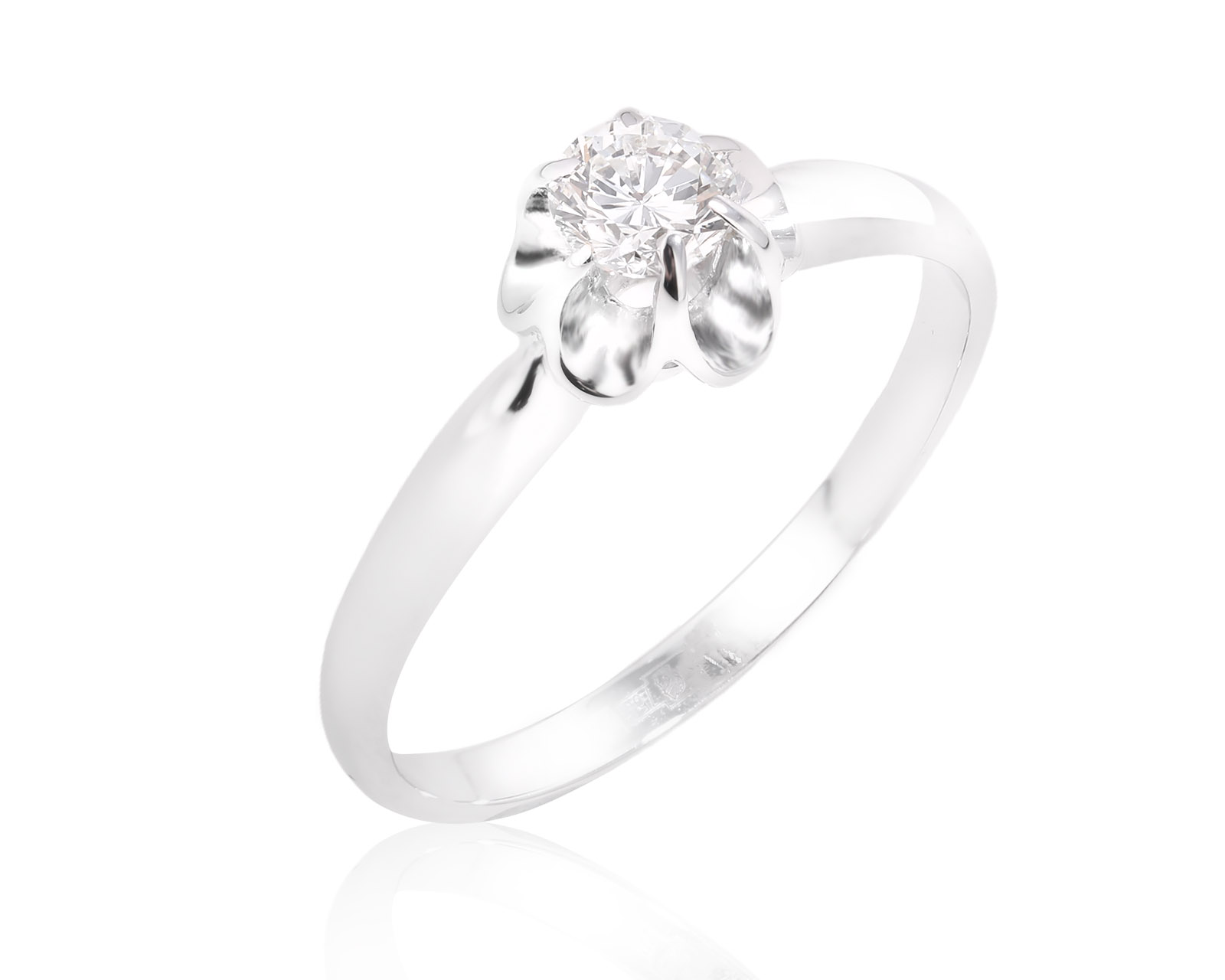 Золотое кольцо с бриллиантом 0.29ct 051224/7