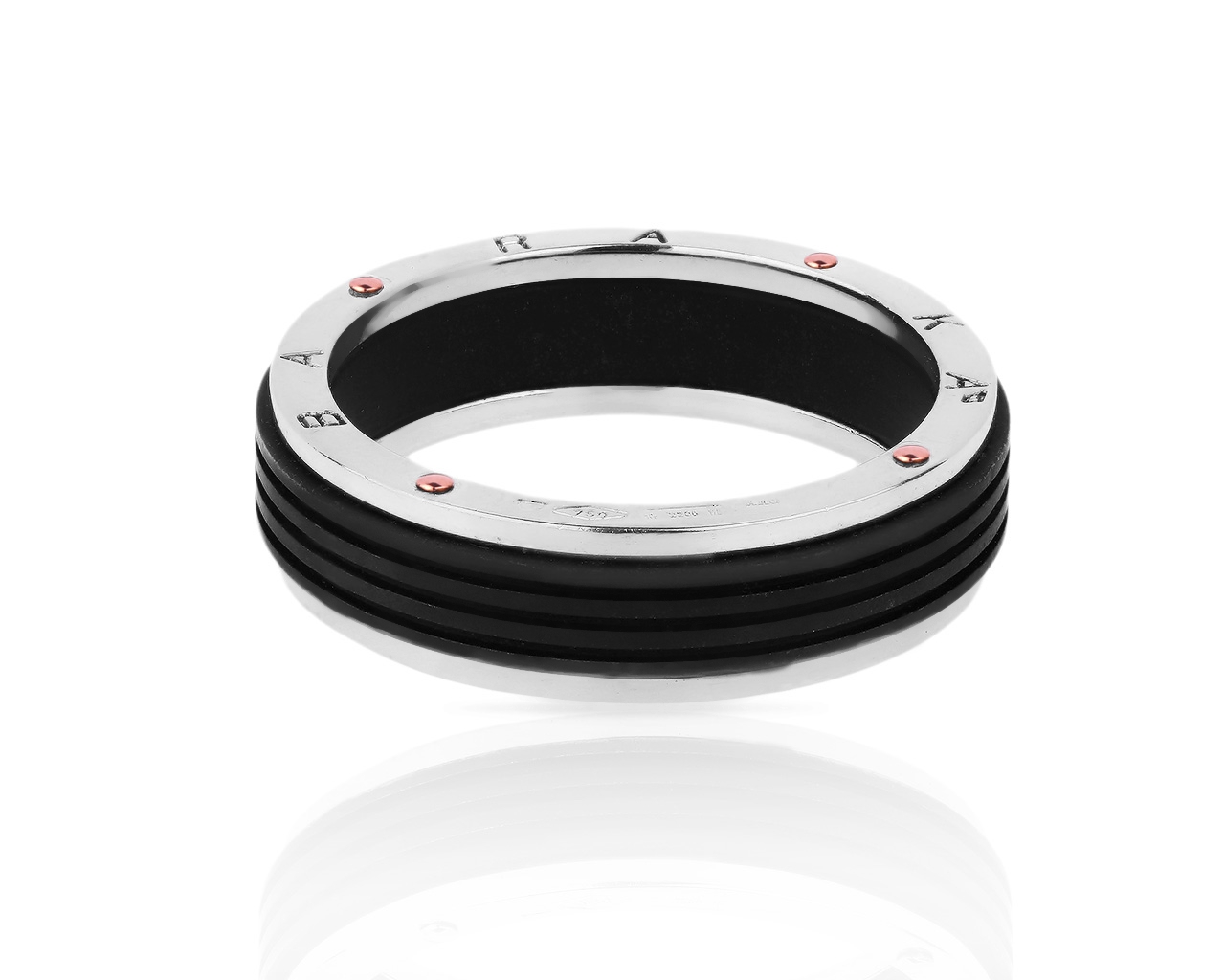 Оригинальное золотое кольцо с черной вставкой Baraka