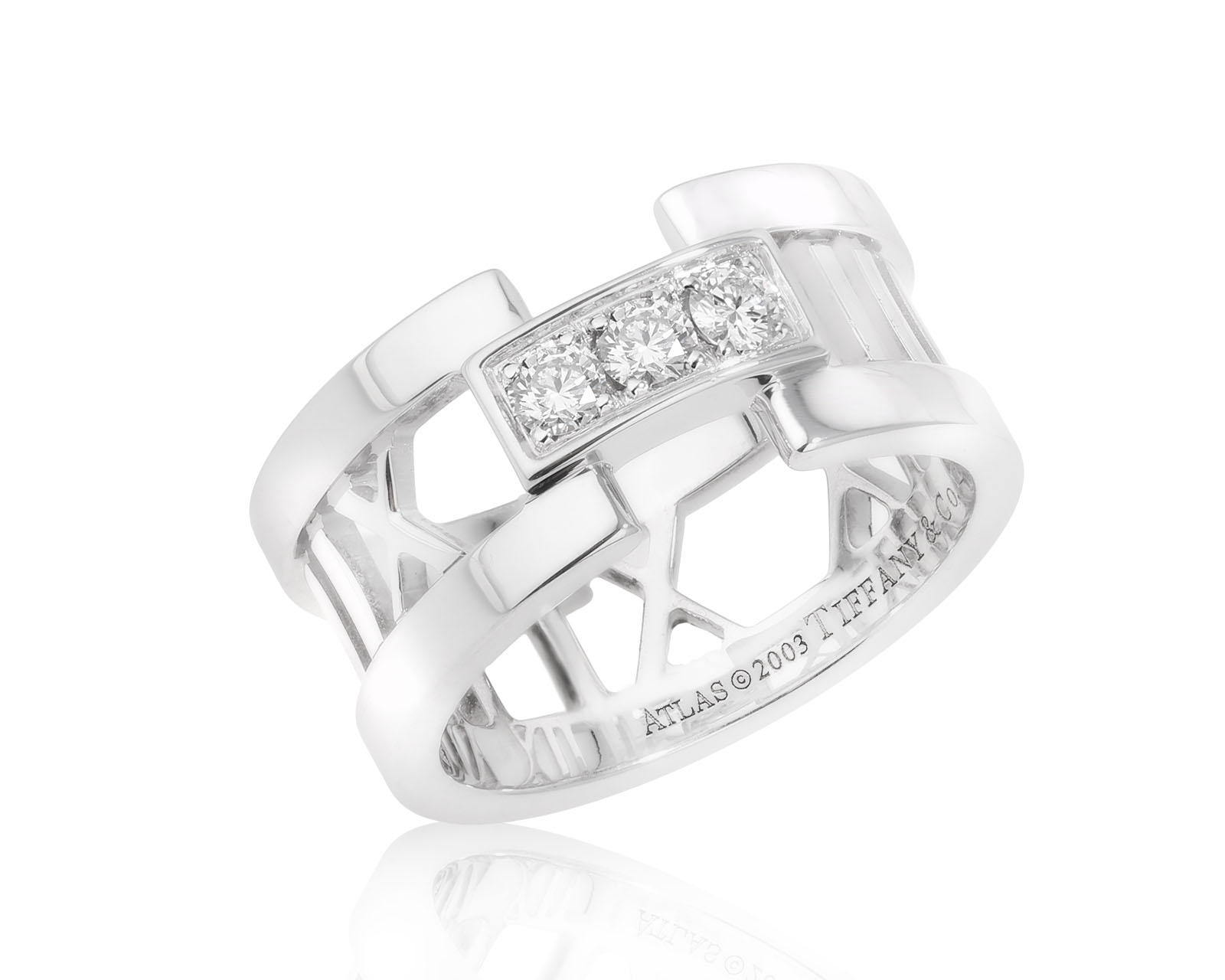 Оригинальное золотое кольцо с бриллиантами Tiffany&Co Atlas 230125/4