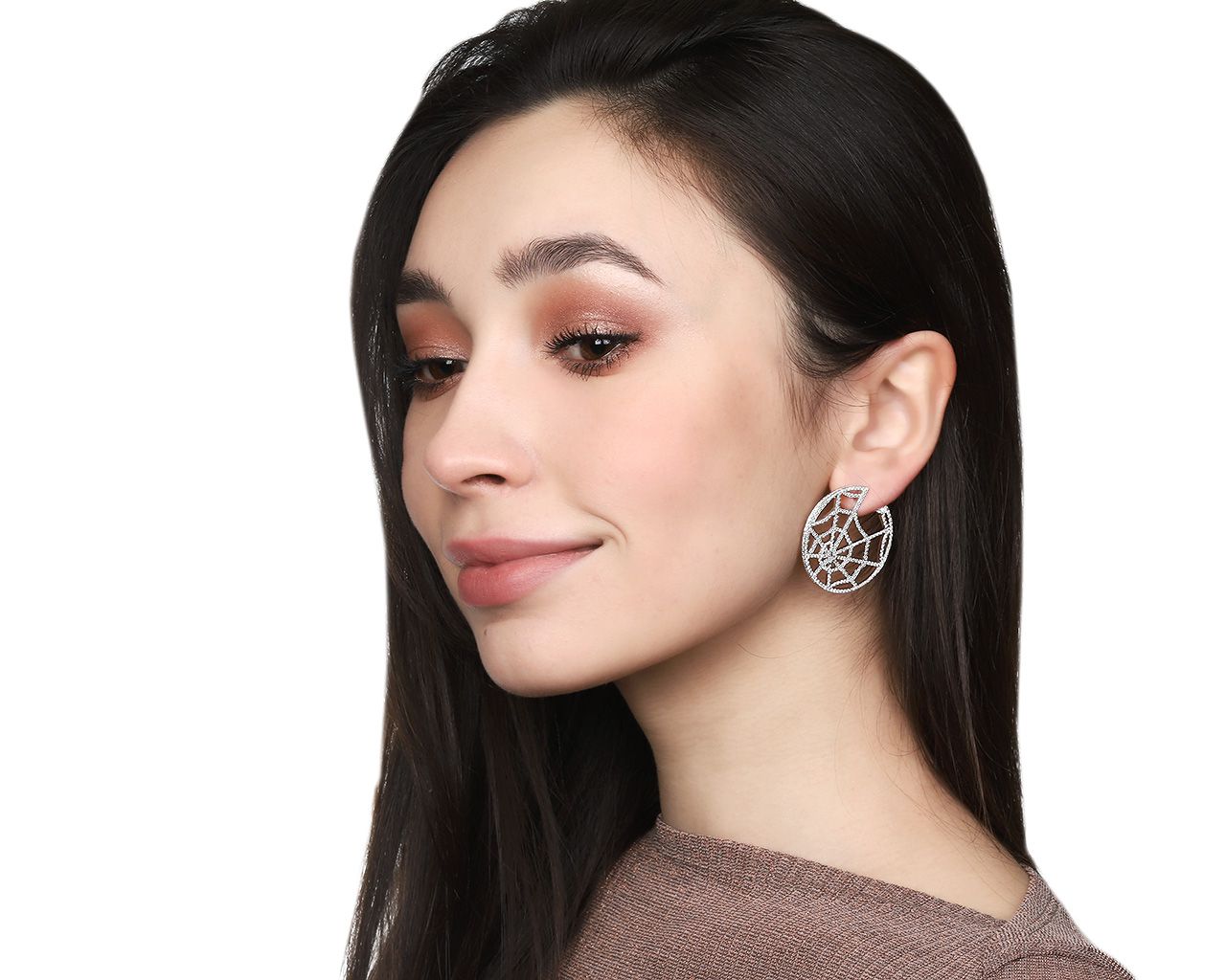 Оригинальные золотые серьги с бриллиантами 4.07ct Chaumet Attrape Moi