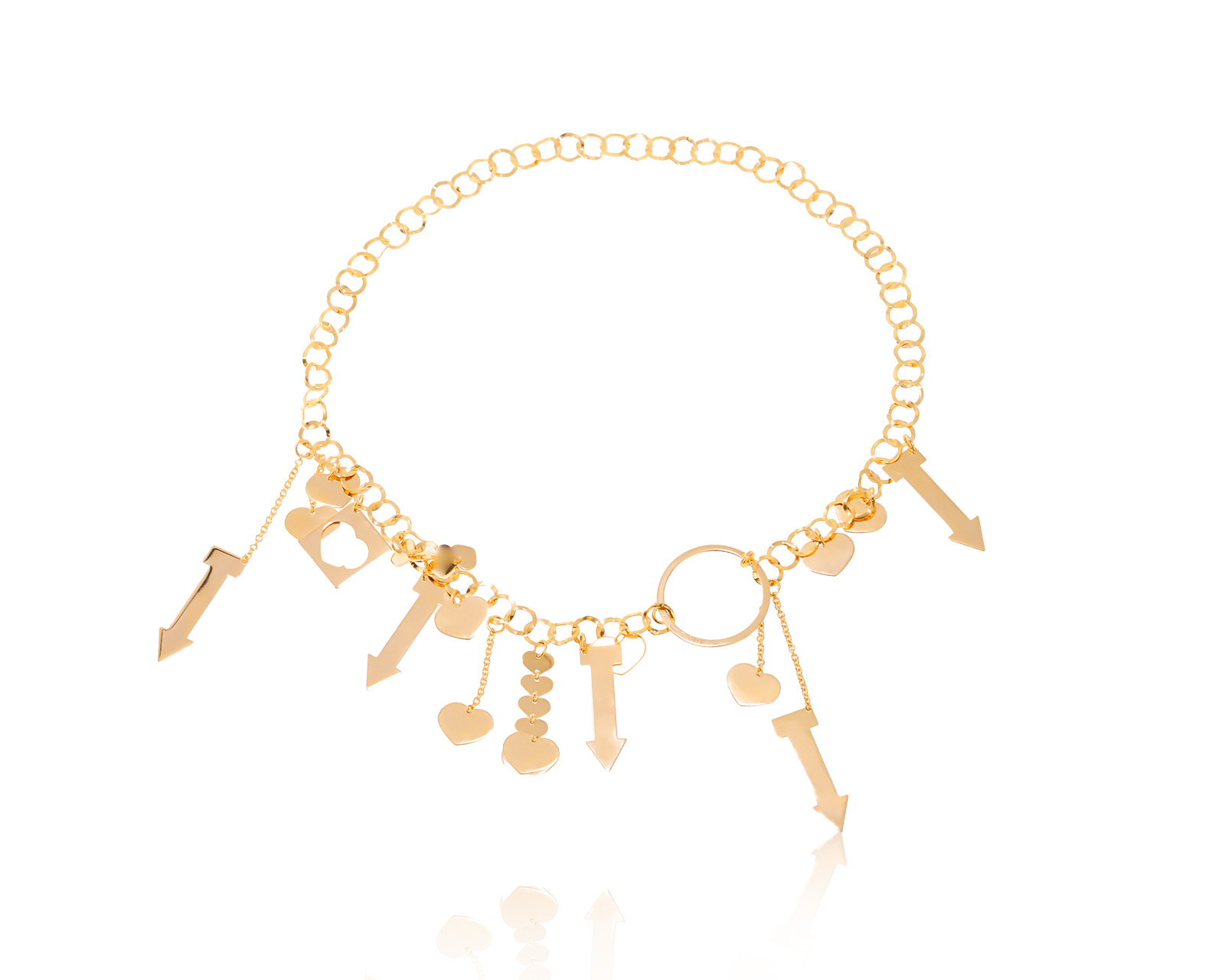 Оригинальное золотое колье Nanis