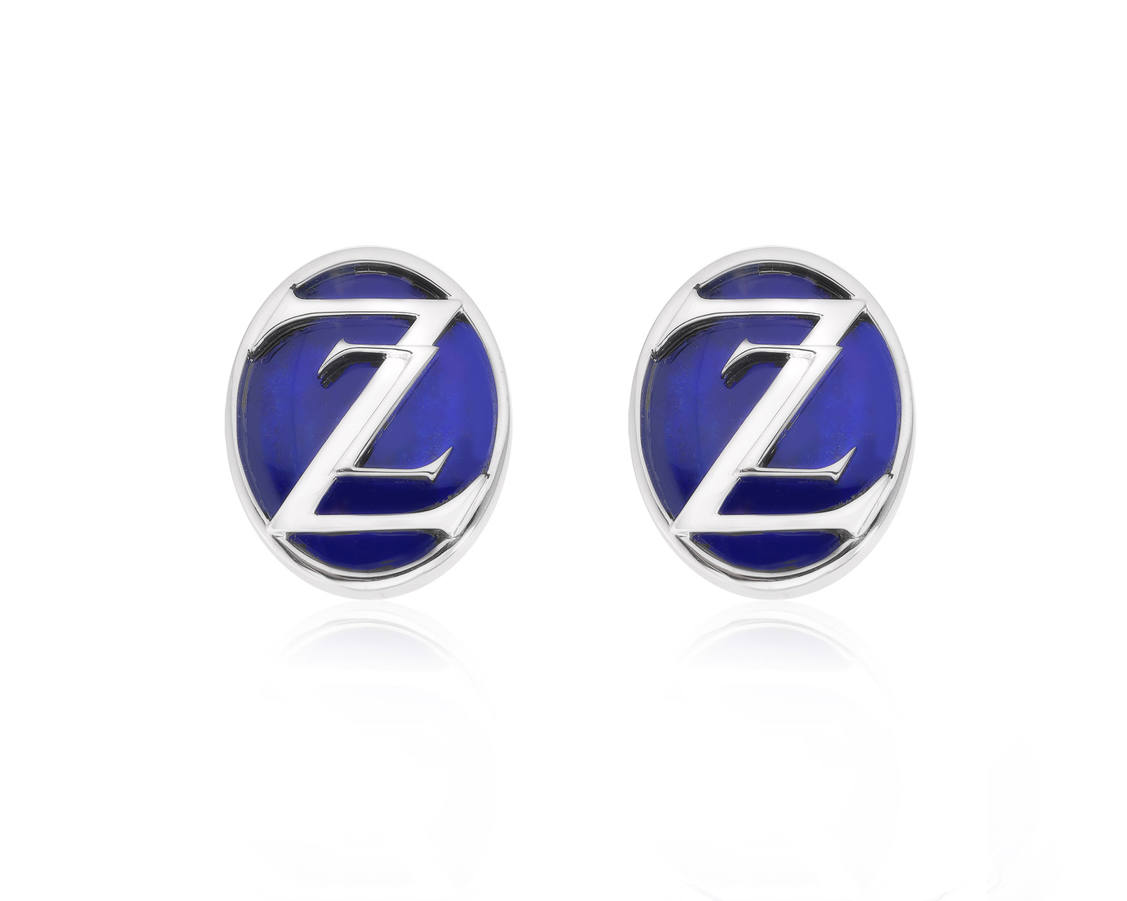 Оригинальные золотые запонки с лазуритом 7.50ct Zilli 301124/1