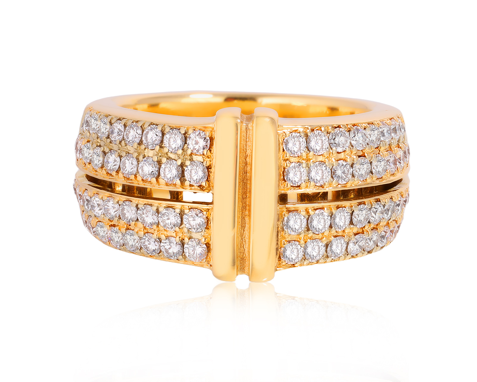 Оригинальное золотое кольцо с бриллиантами 1.13ct Di Modolo