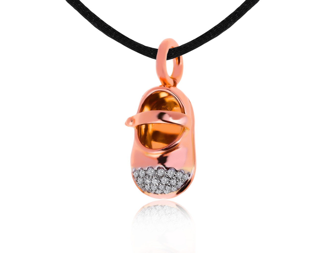 Оригинальный золотой кулон с бриллиантами 0.26ct Aaron Basha