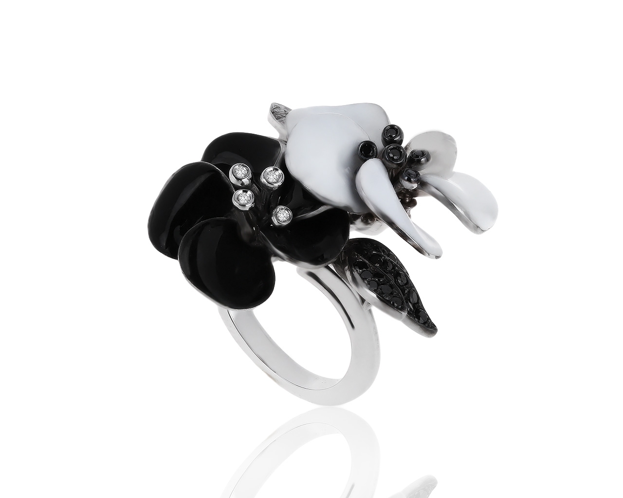 Оригинальное золотое кольцо с бриллиантами 0.31ct Stefan Hafner 260819/2