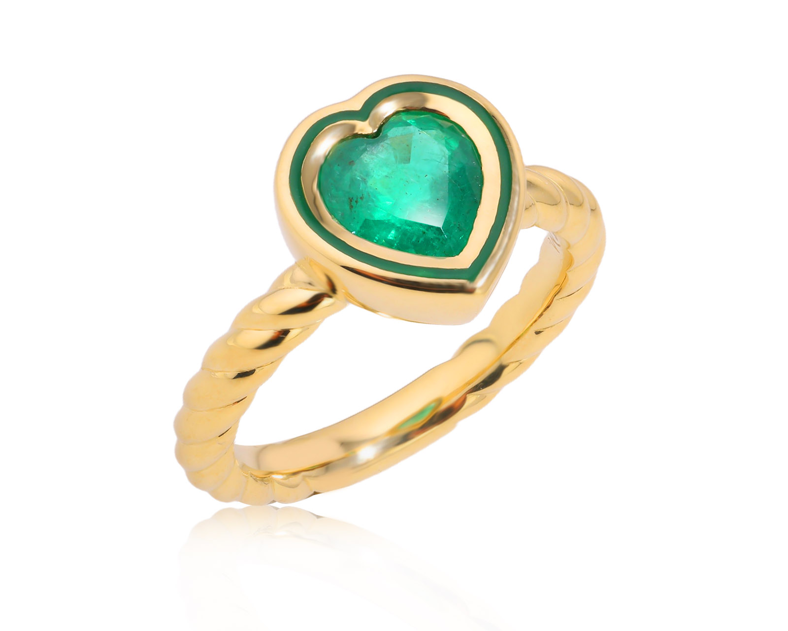 Золотое кольцо с изумрудом 1.34ct Evgeny Matveev 061125/Б238