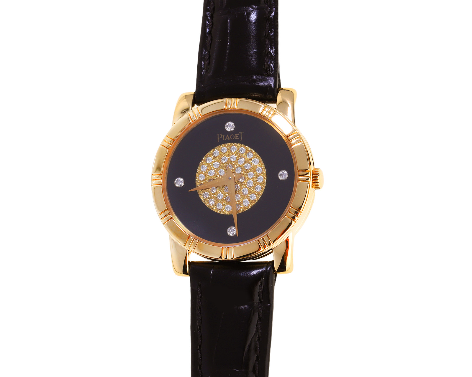 Оригинальные золотые часы с бриллиантами 0.24ct Piaget Dancer 300525/18