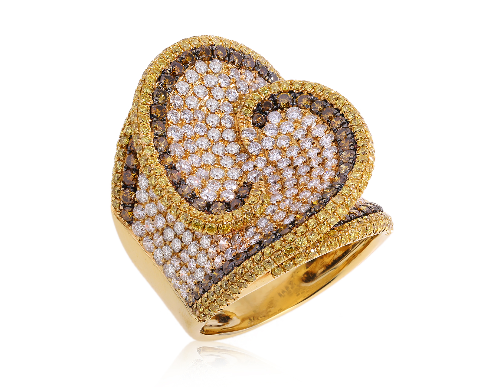 Золотое кольцо с бриллиантами 4.98ct 100225/13