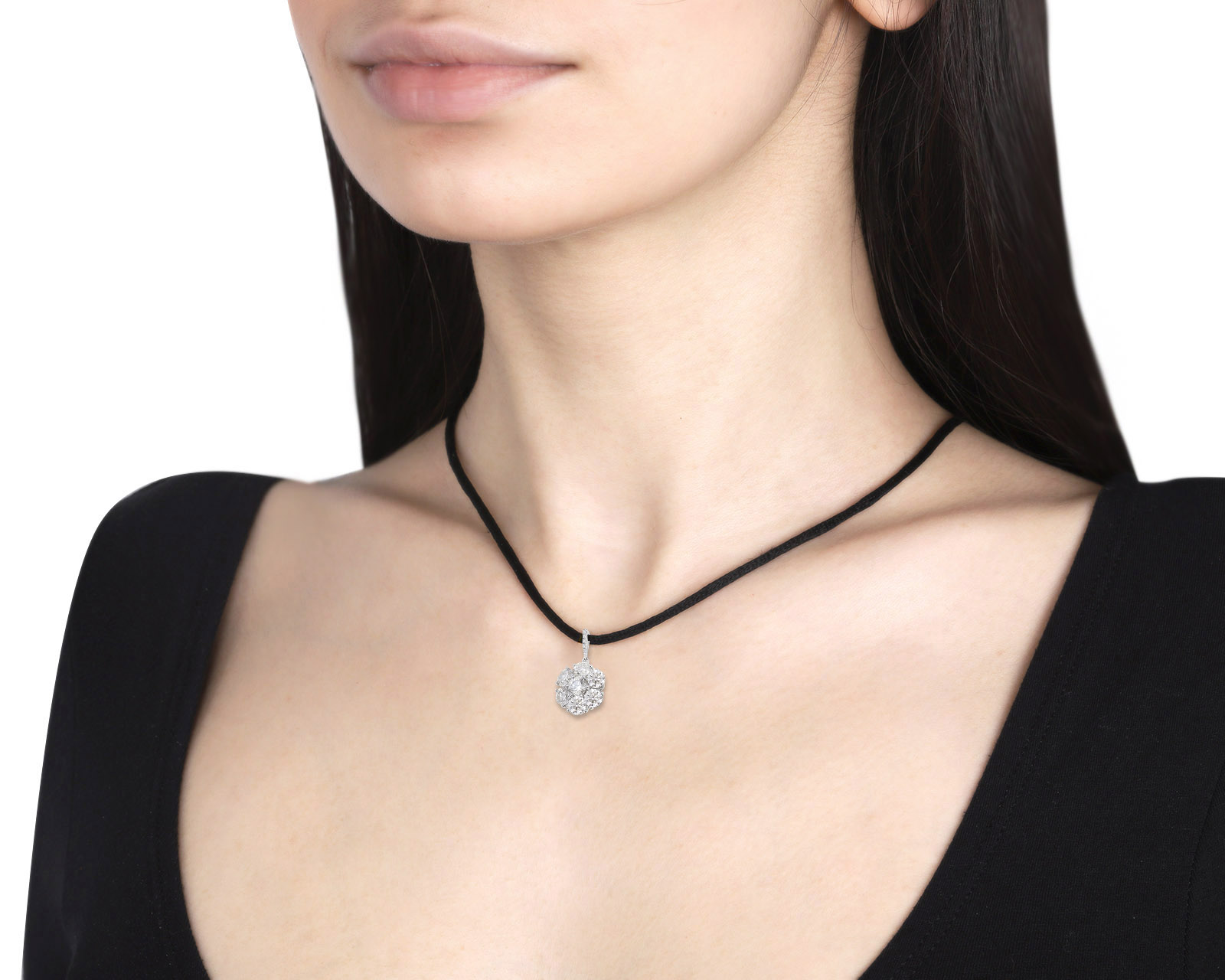 Оригинальный золотой кулон с бриллиантами 2.49ct Grandiose