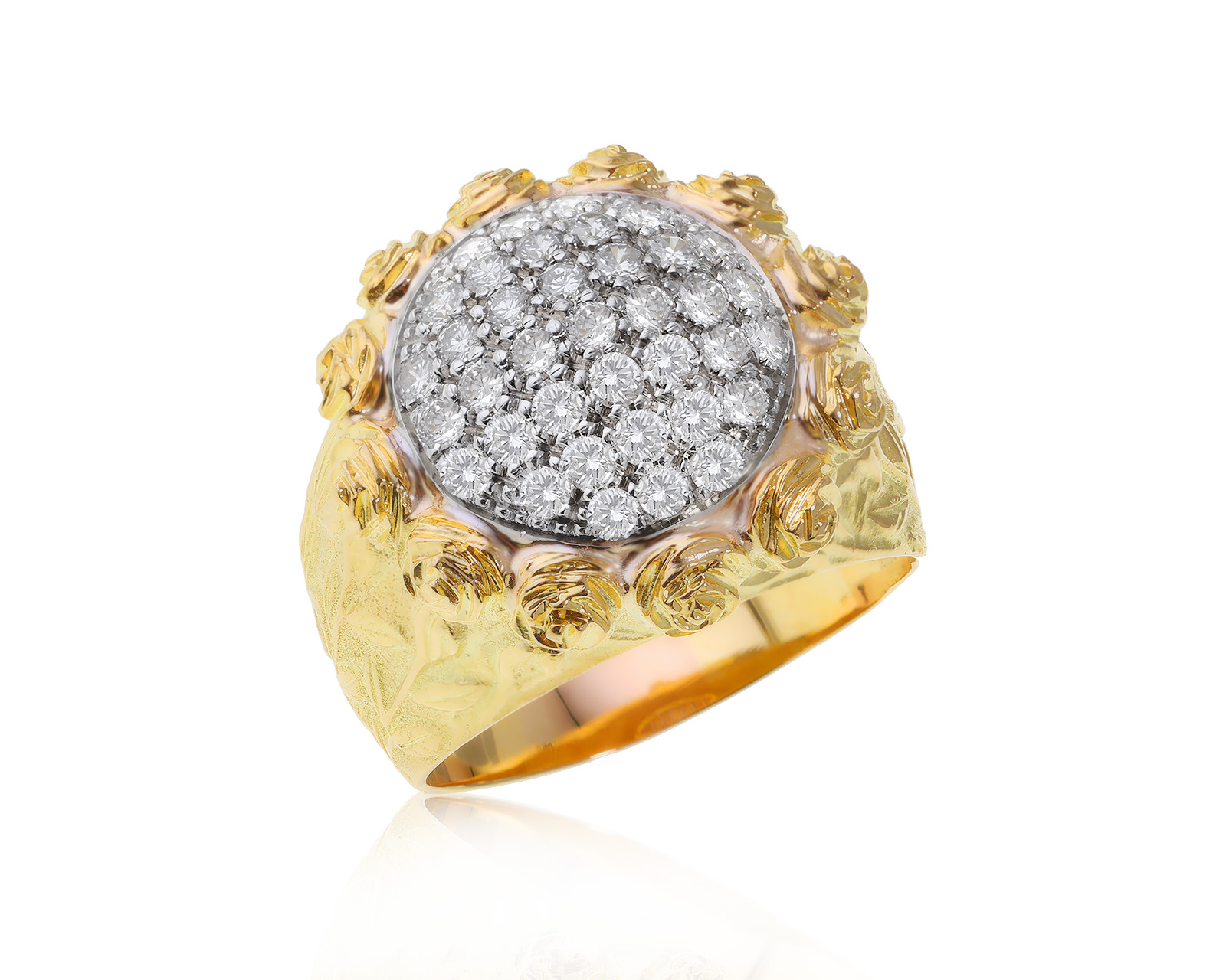 Золотое кольцо с бриллиантами 1.15ct 280424/4