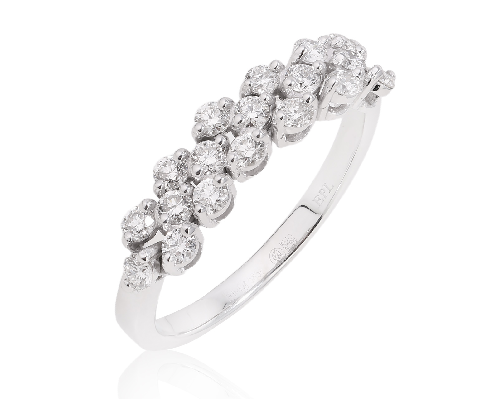 Оригинальное золотое кольцо ЭПЛ Якутские бриллианты 280525/1