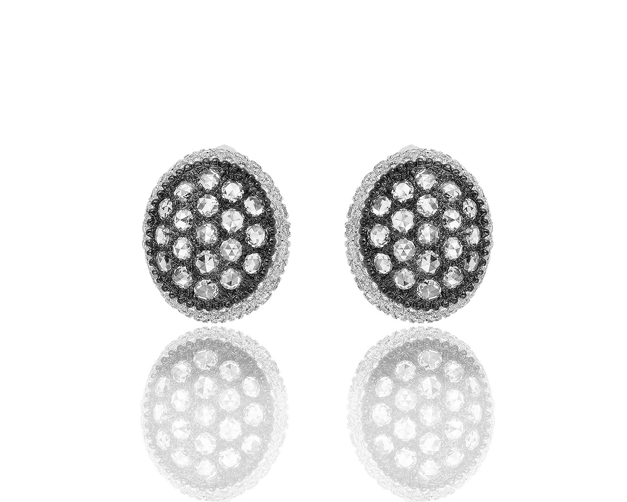 Оригинальные золотые серьги с бриллиантами 3.66ct Mouawad Rosette 230718/13