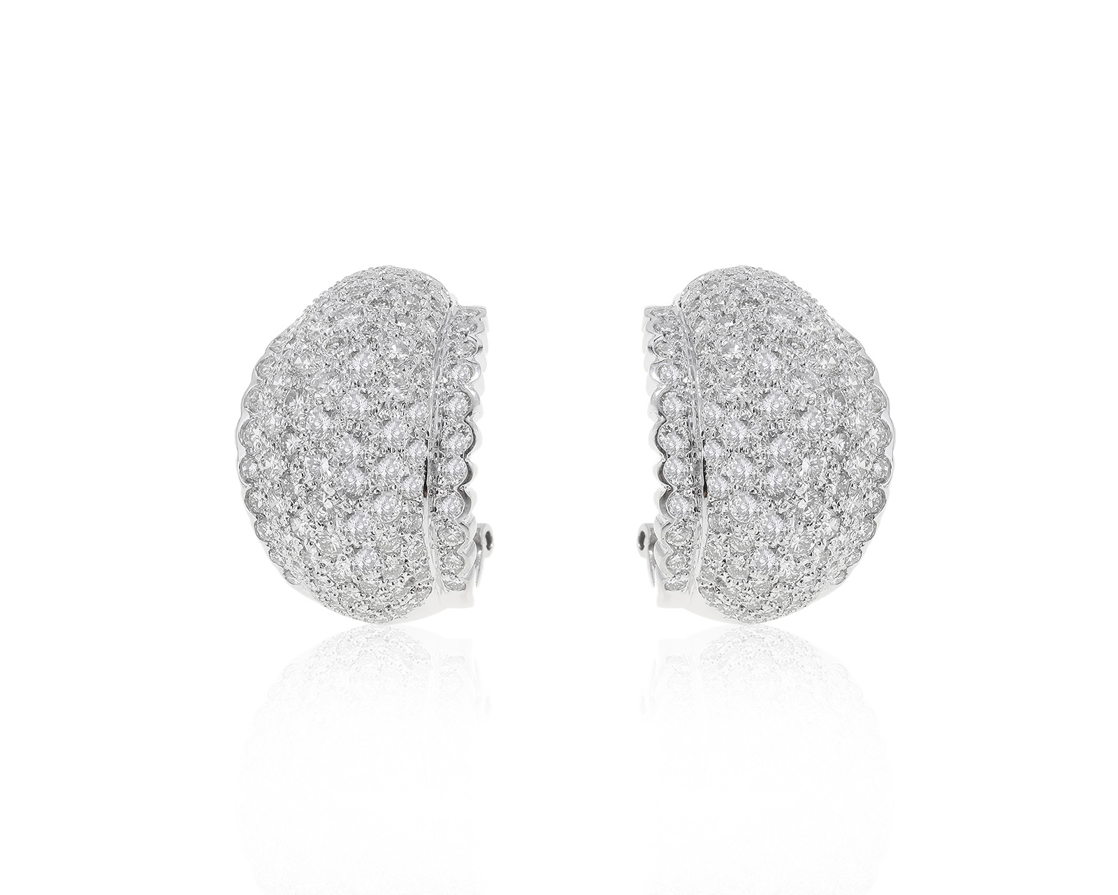 Эксклюзивные золотые серьги с бриллиантами 5.93ct 070622/18