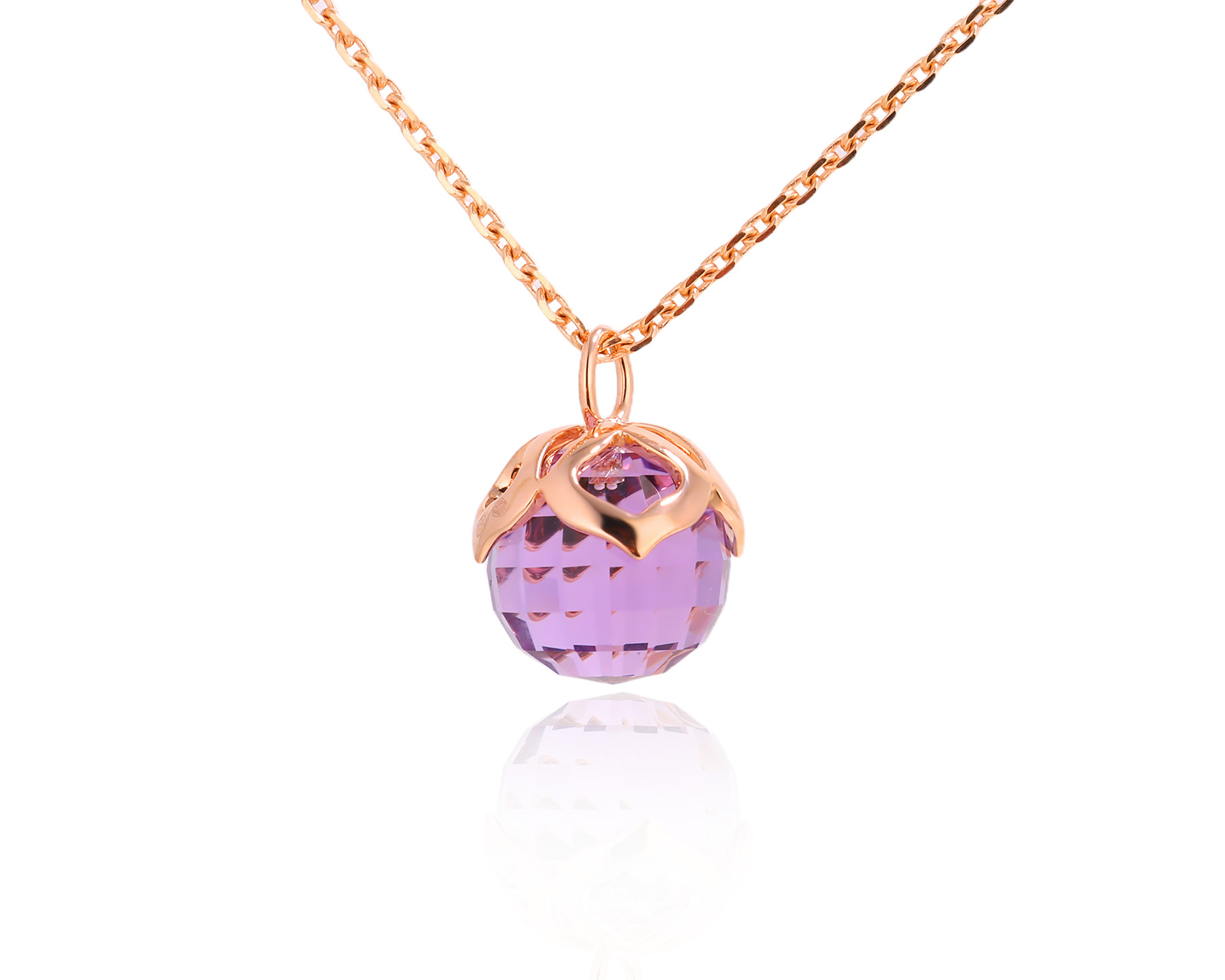 Оригинальный золотой кулон с аметистом 7.10ct Chopard Imperiale 010325/6