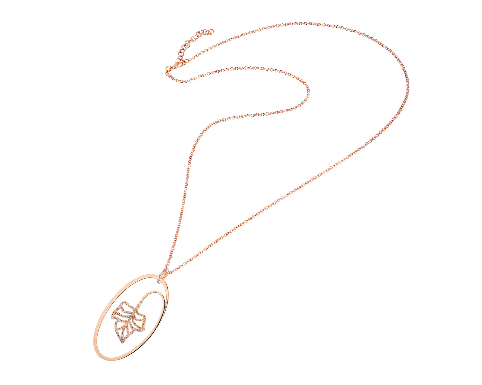 Оригинальный золотой кулон с бриллиантами 1.50ct Van Der Bauwede