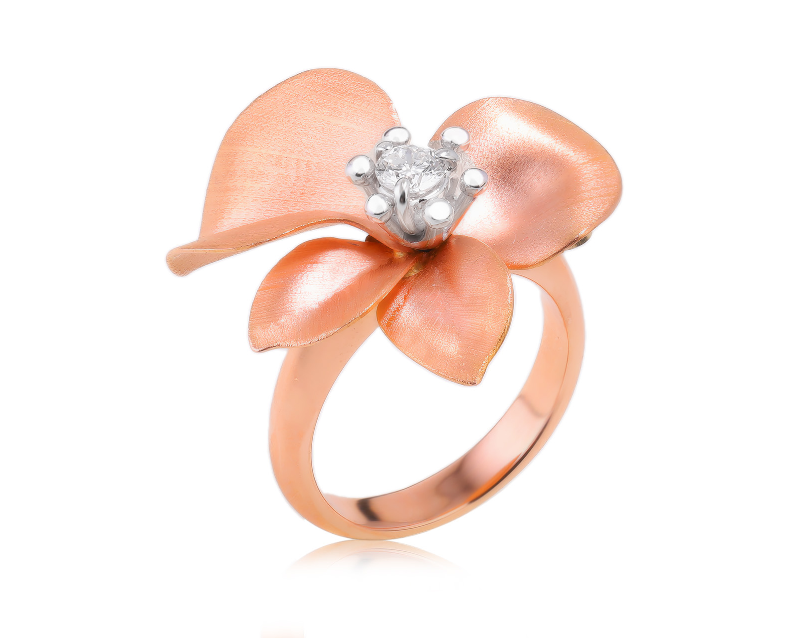 Оригинальное золотое кольцо c бриллиантом 0.21ct Roberto Coin Cento Diamond 041123/1