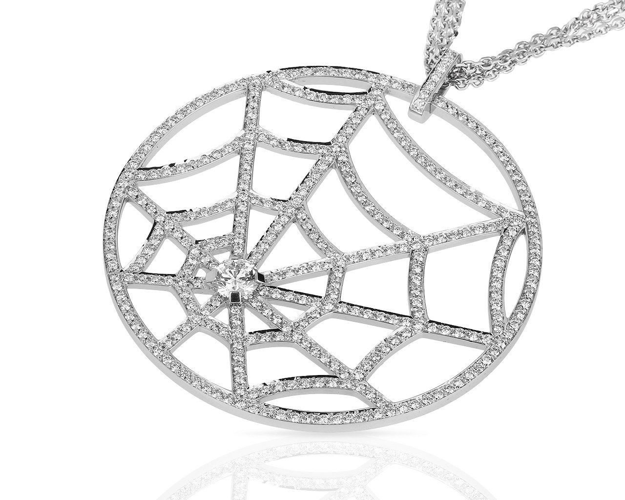 Золотое колье с бриллиантами 2.52ct Chaumet Attrape Moi 040418/19