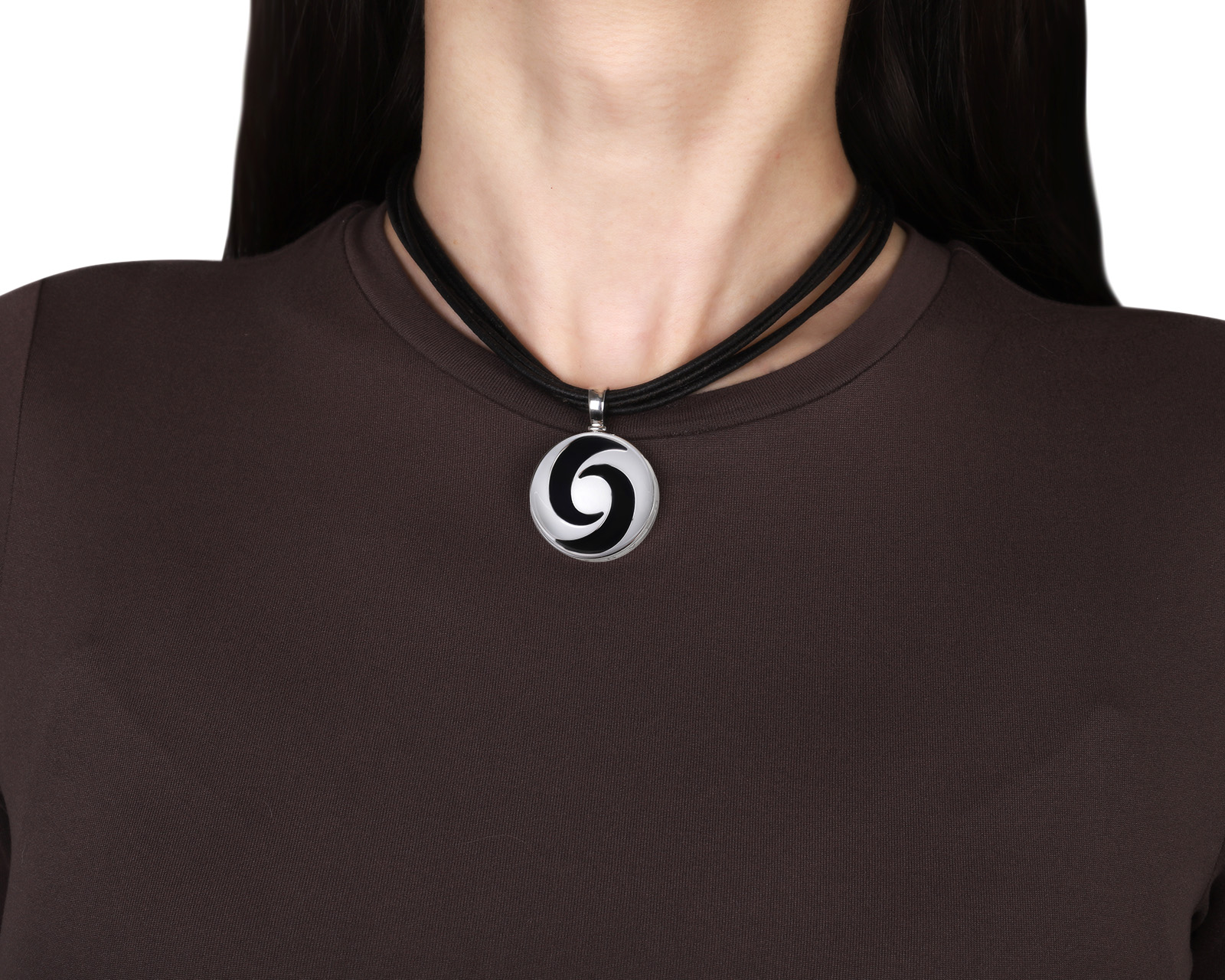 Оригинальный золотой кулон с ониксом Bvlgari Optical