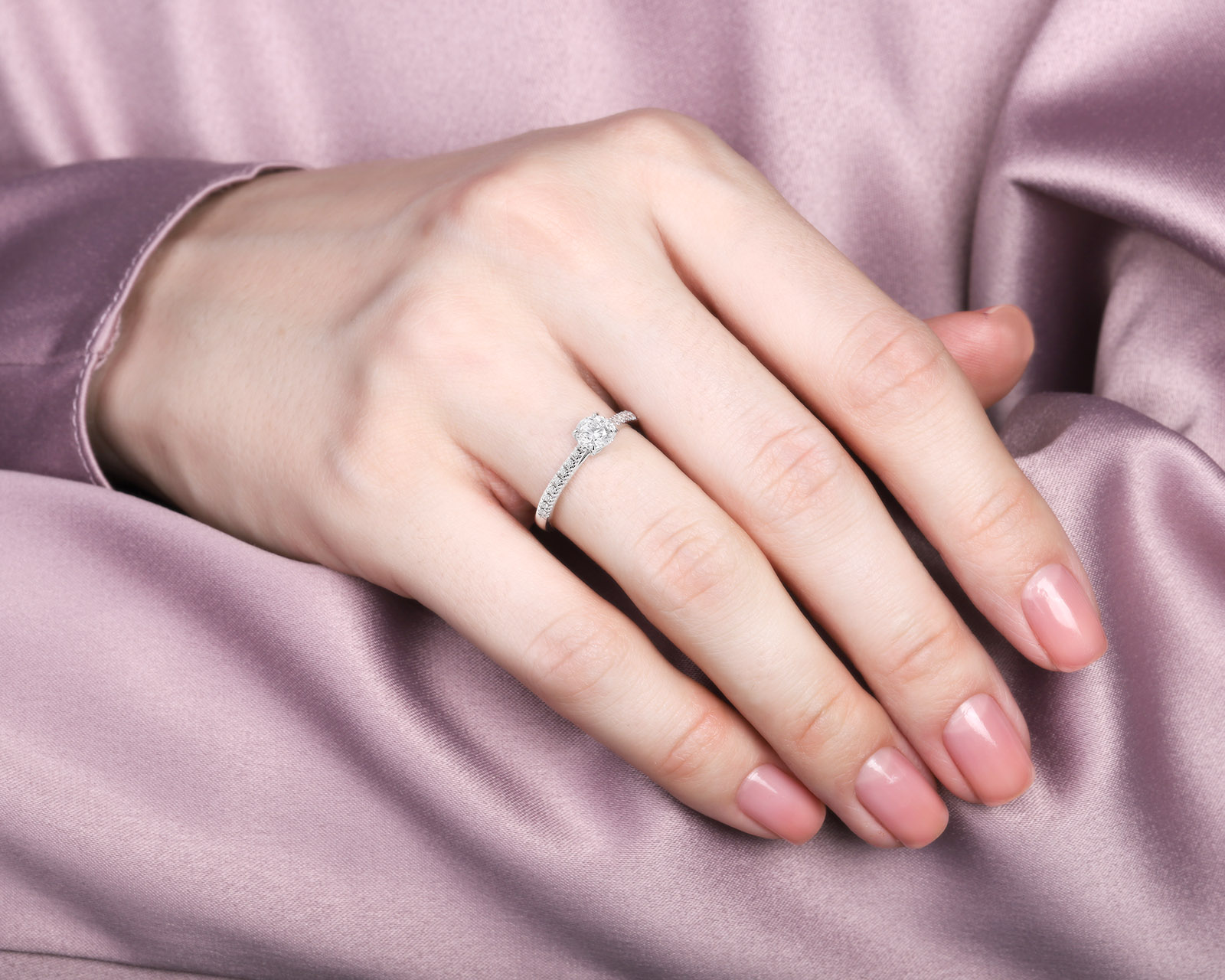 Оригинальное золотое кольцо с бриллиантами 0.48ct Constantin Artmayer