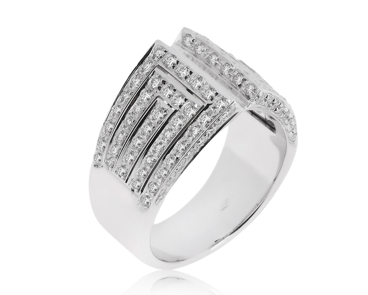 Оригинальное золотое кольцо с бриллиантами 1.30ct Piero Milano 260920/1