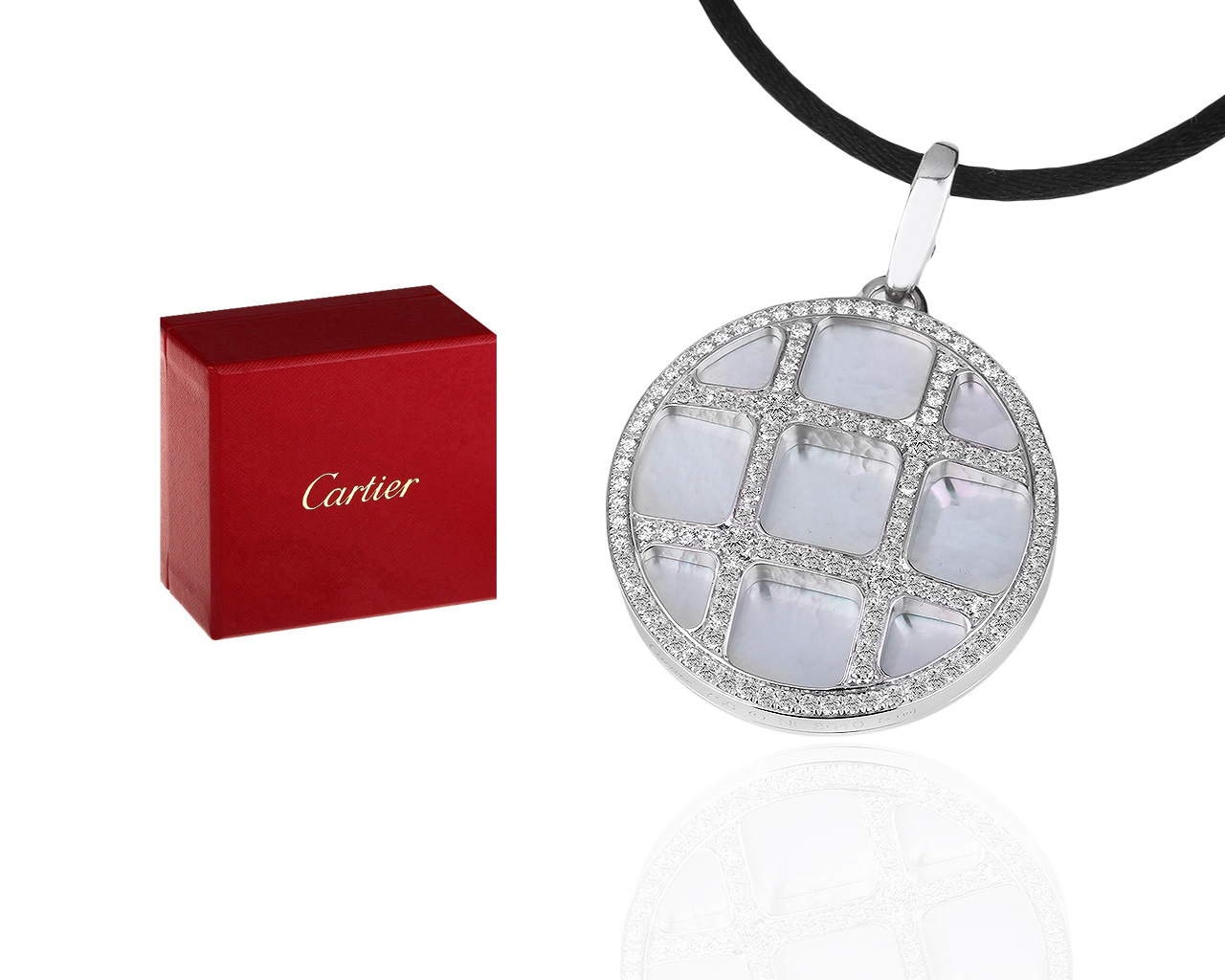 Оригинальная золотая подвеска с бриллиантами 0.70ct Cartier Pasha