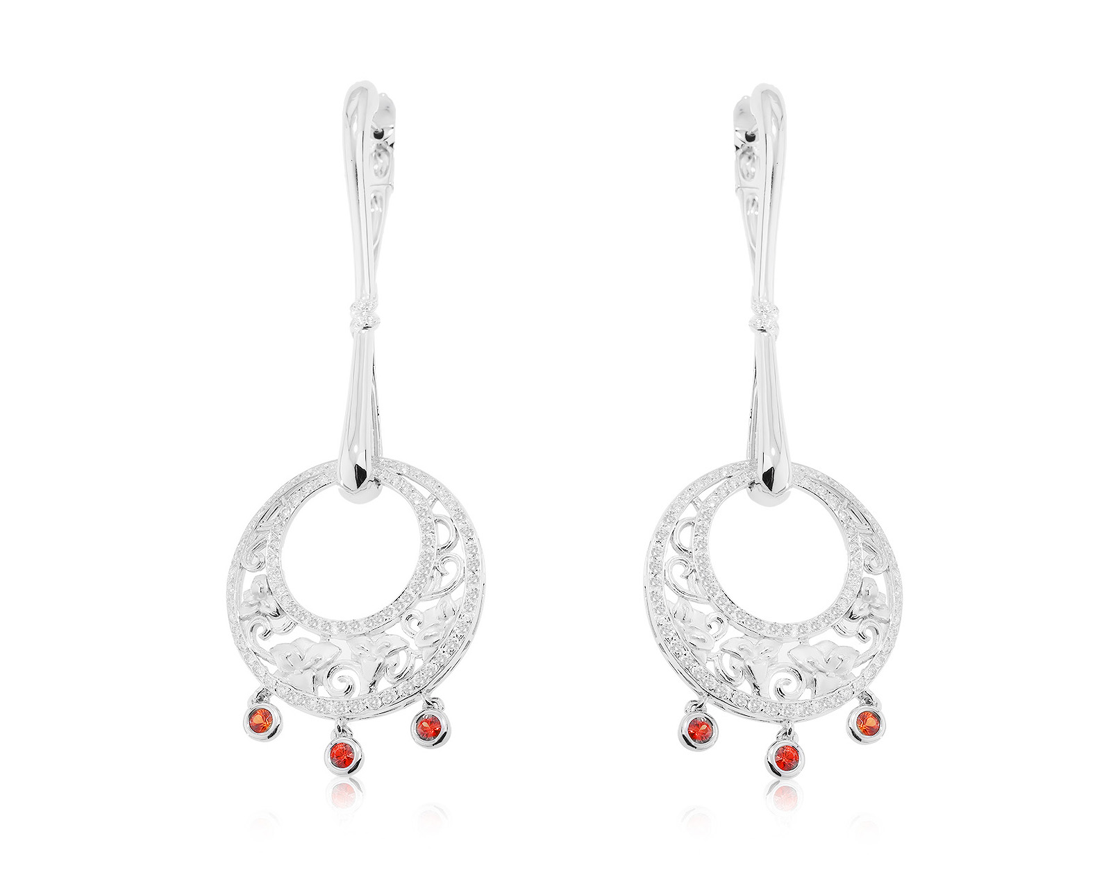 Оригинальные золотые серьги с бриллиантами 1.64ct Carrera y Carrera Jazmin 310124/7