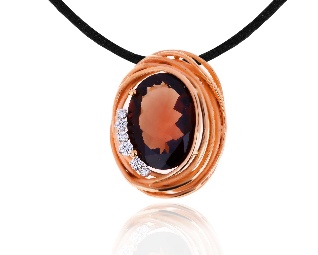 Оригинальный золотой кулон с кварцем 8.75ct Annamaria Cammilli 200120/2