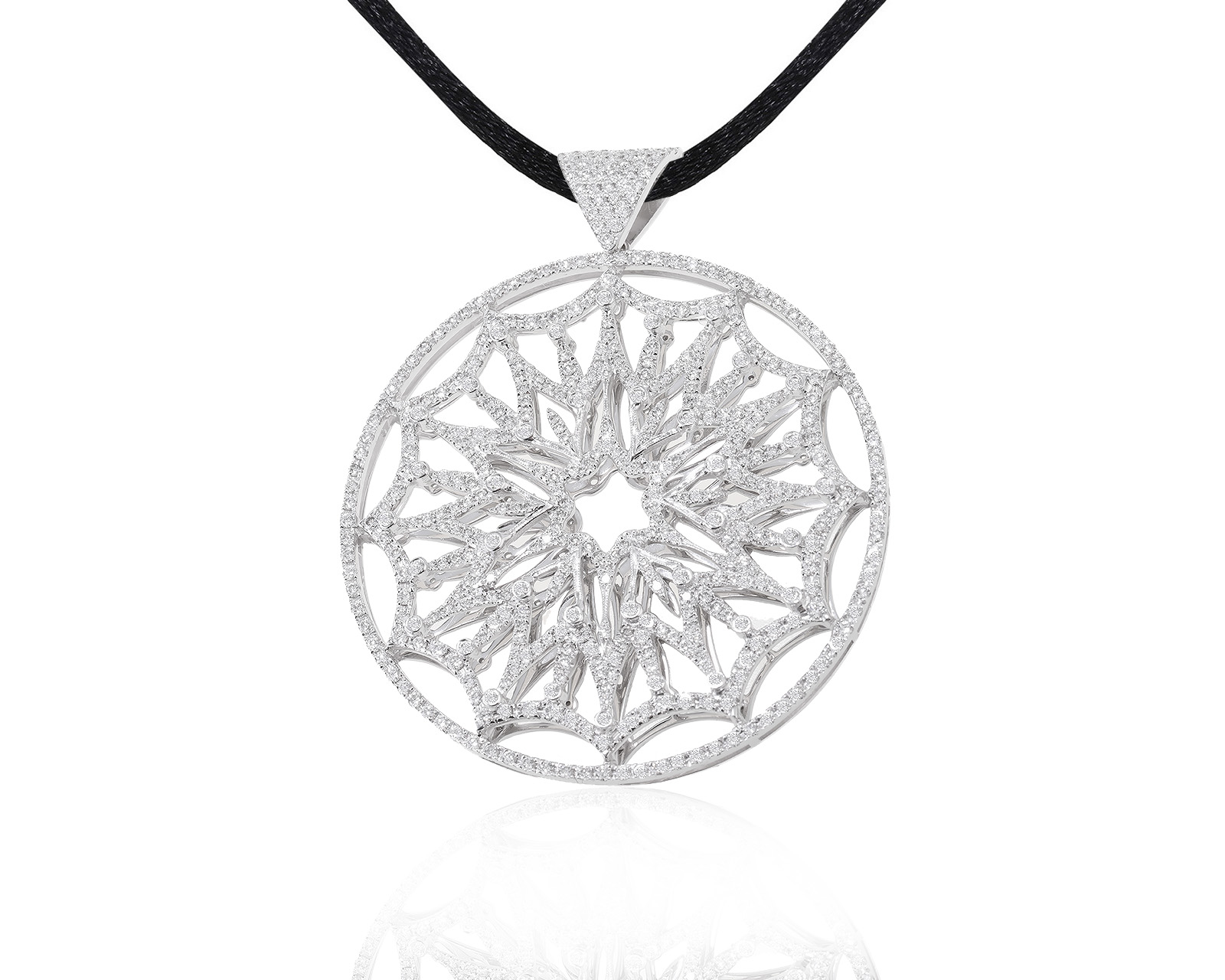 Завораживающий золотой кулон с бриллиантами 3.75ct 181222/2