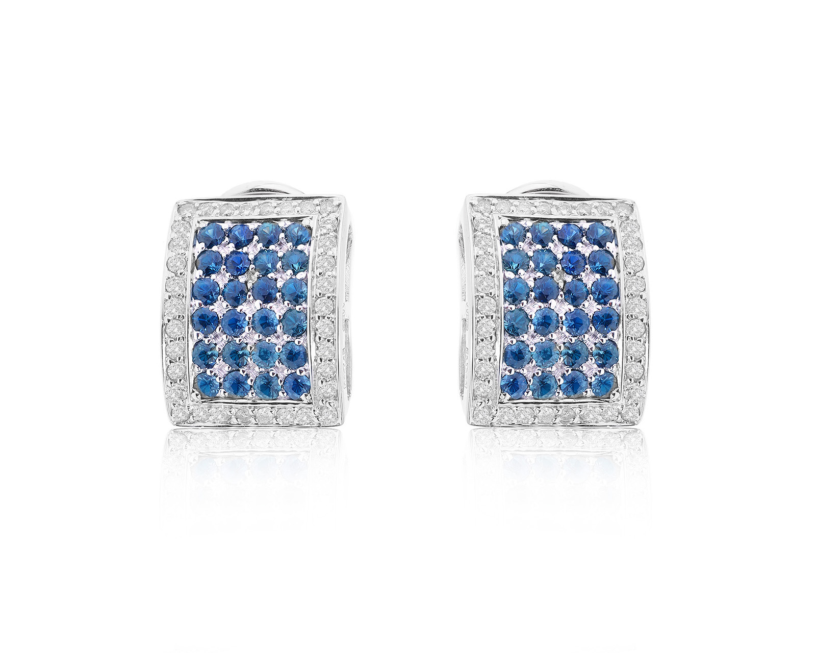 Золотые серьги со шпинелью 1.92ct 050823/4