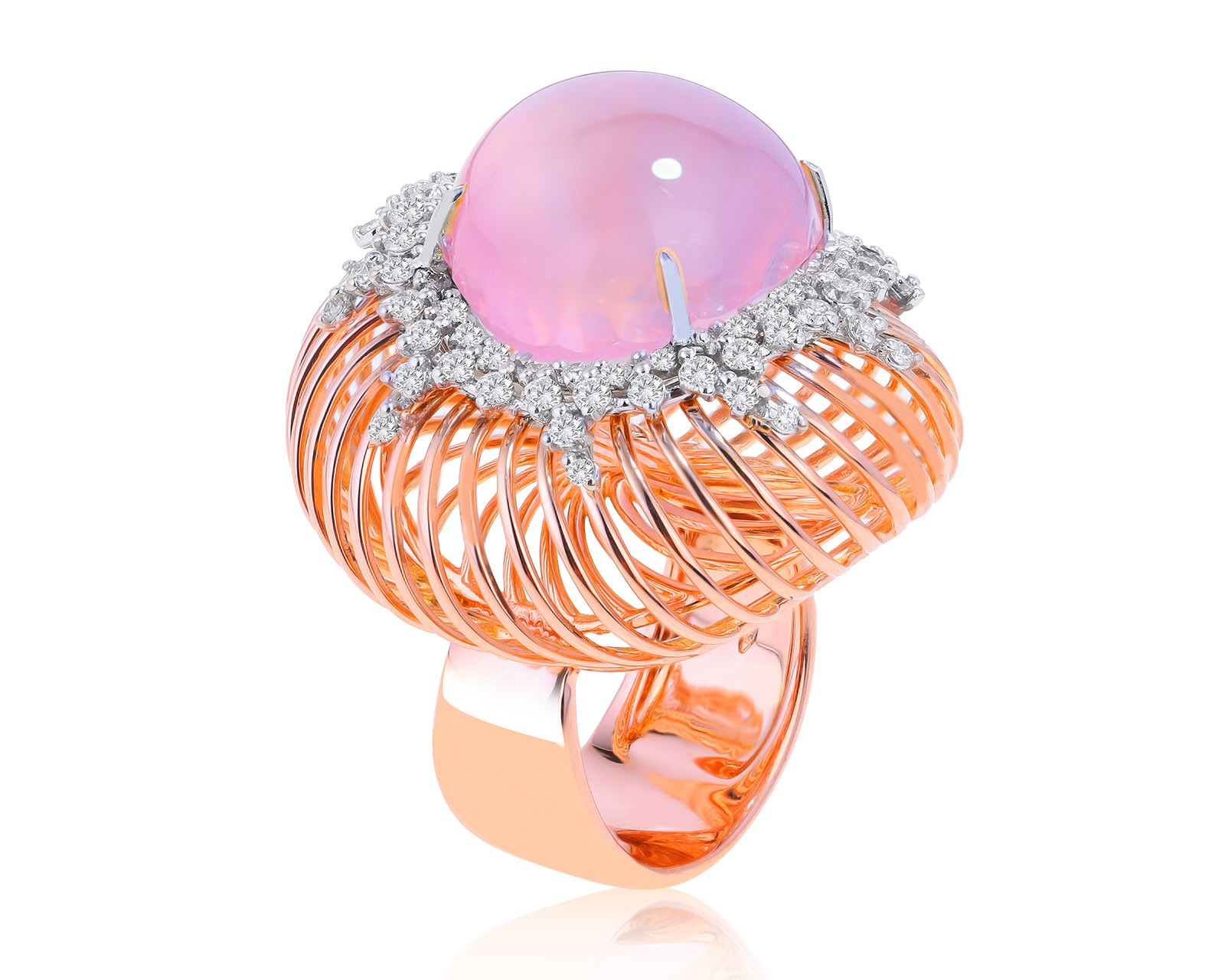 Оригинальное золотое кольцо с кварцем 15.05ct Giloro