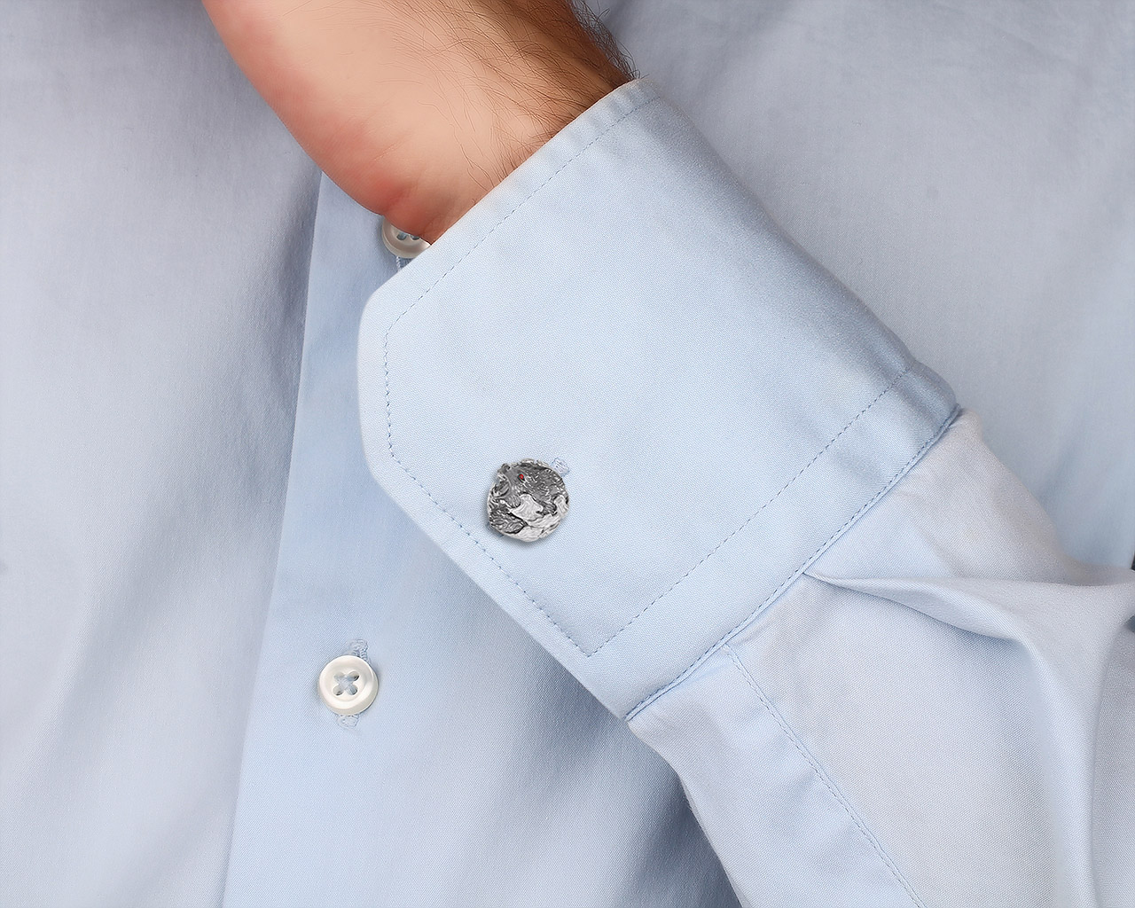 Оригинальные золотые запонки Magerit Acecho Bear