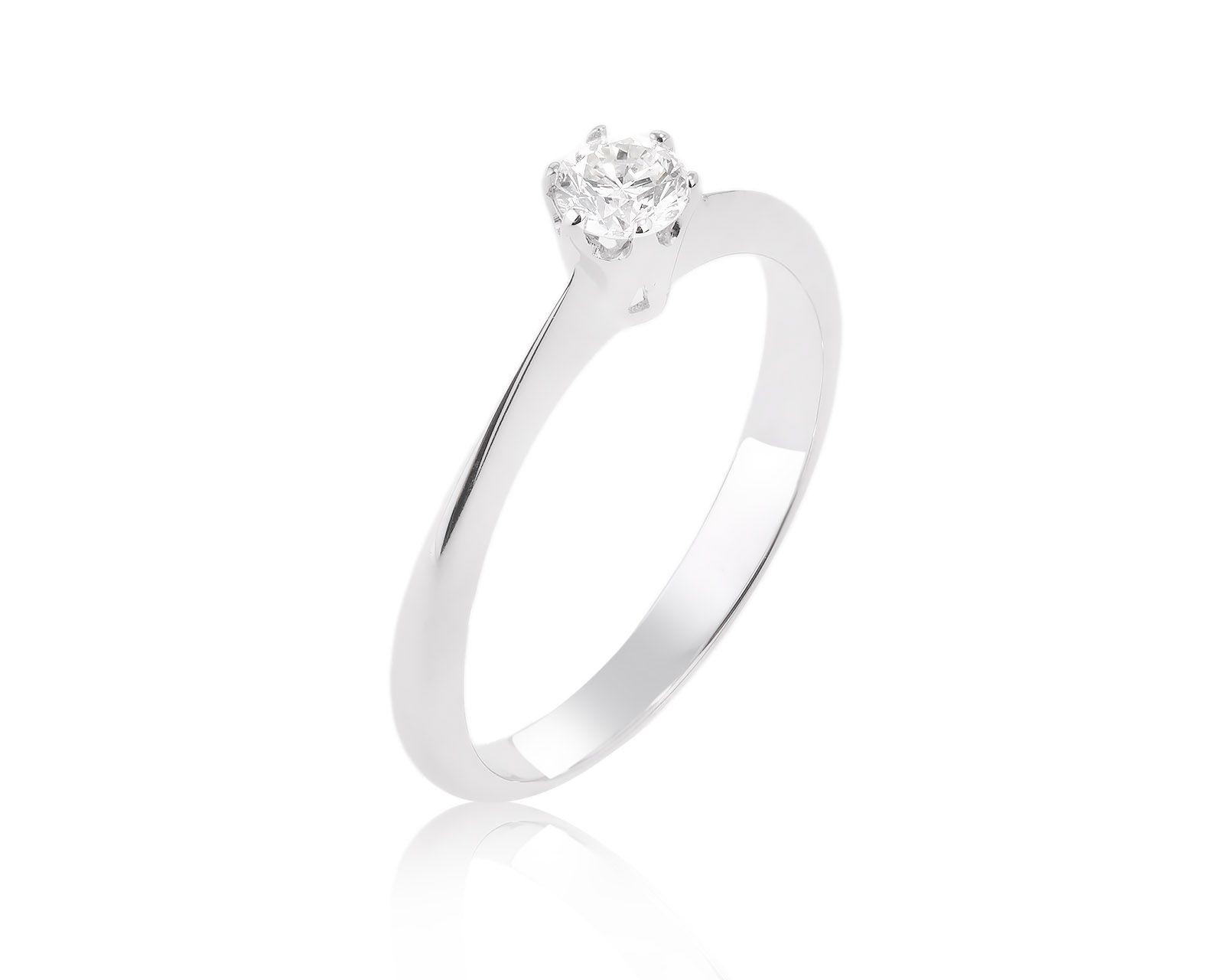 Оригинальное золотое кольцо с бриллиантом 0.27ct Zen 111123/3