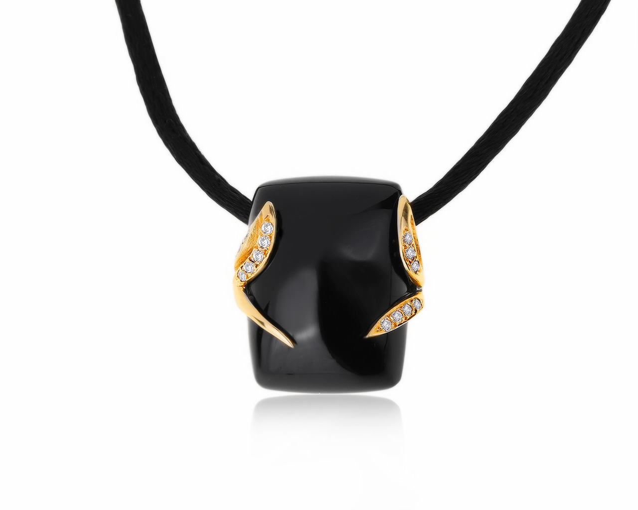 Притягательный золотой кулон с ониксом 10.11ct 151020/7