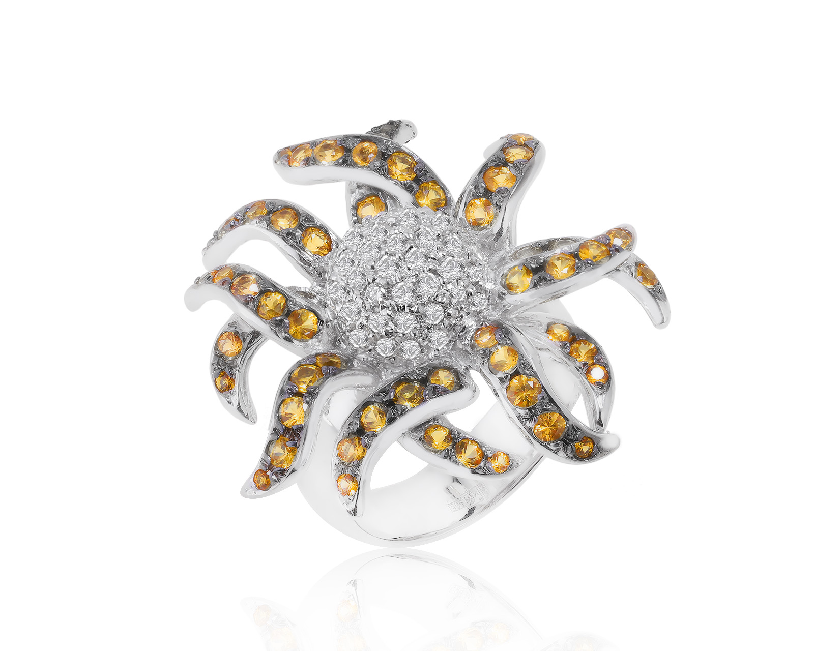 Прекрасное золотое кольцо с сапфирами 2.24ct 200522/8