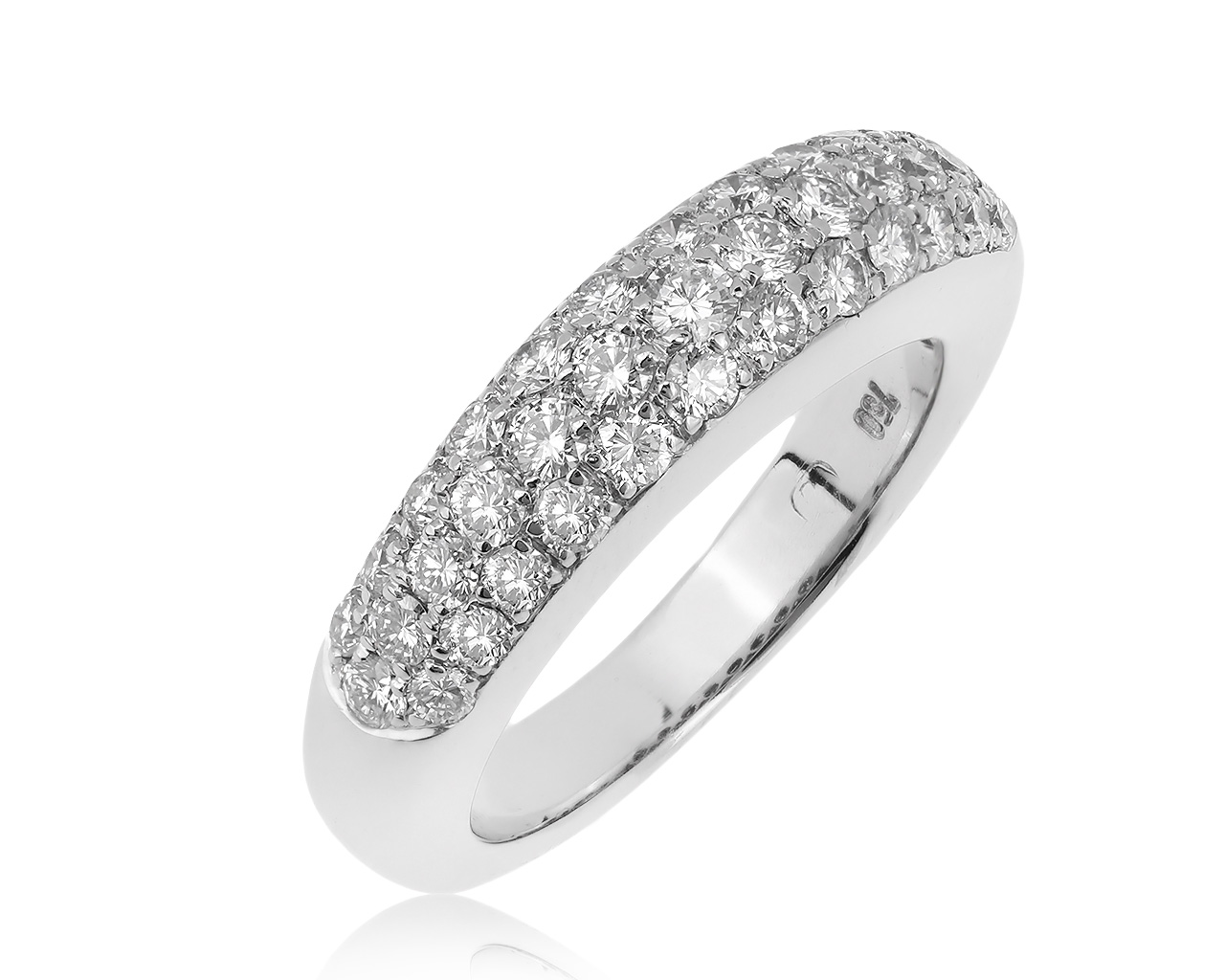 Шикарное золотое кольцо с бриллиантами 0.88ct 011020/11