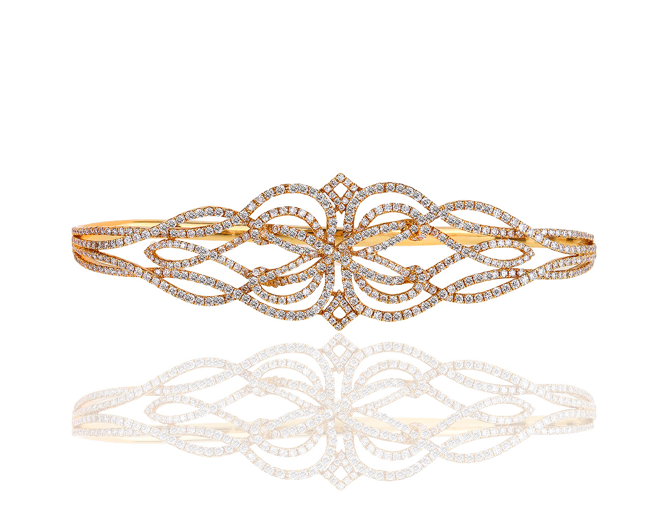 Итальянский золотой браслет с бриллиантами 5.40ct 061218/5