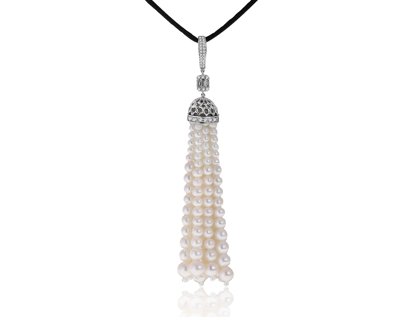 Превосходный золотой кулон с жемчугом 2.90-6.30 мм 170221/2