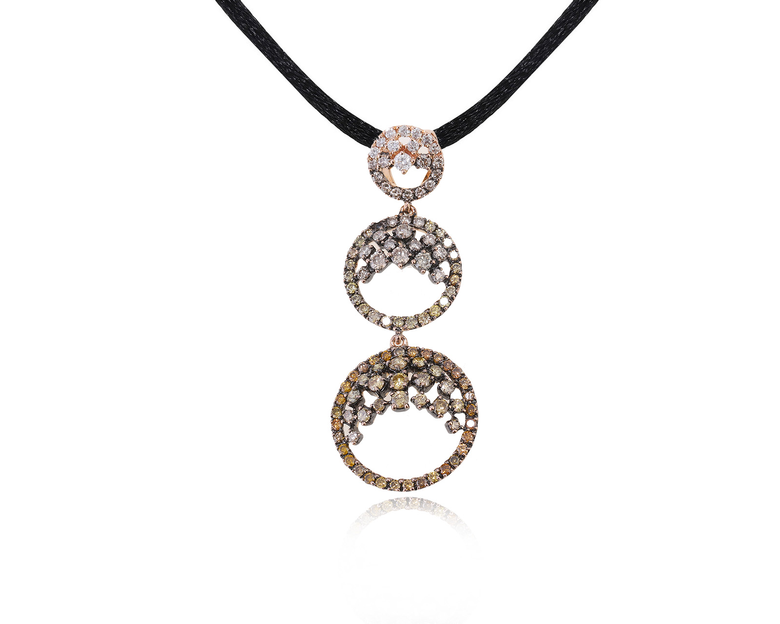 Золотой кулон с бриллиантами 1.77ct 230623/1