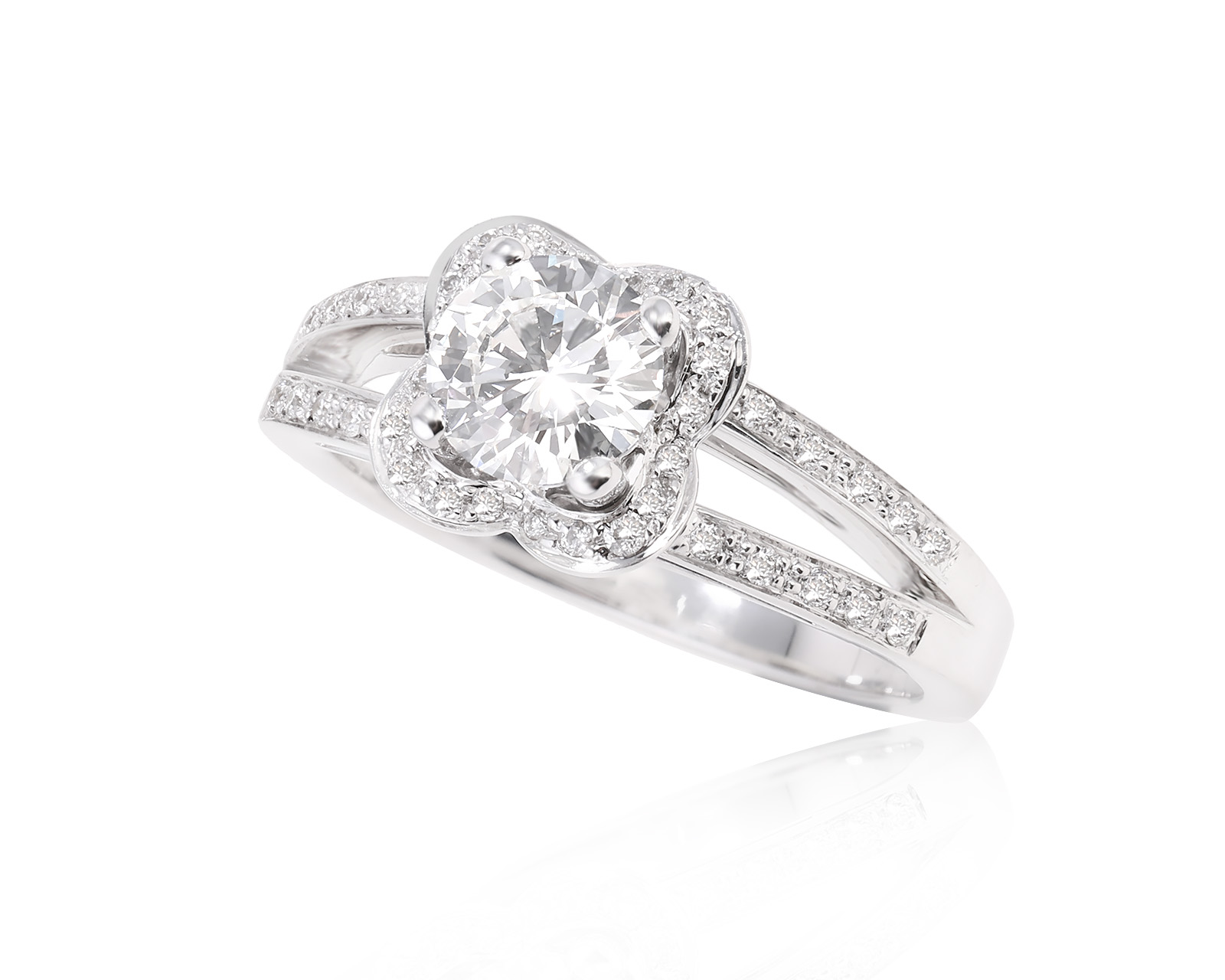 Оригинальное золотое кольцо Mauboussin Chance love № 7